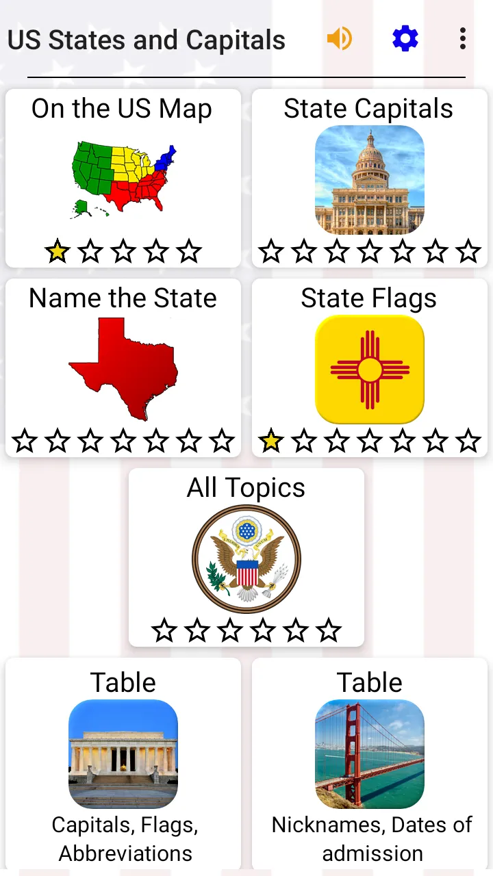 50 US States - American Quiz | Indus Appstore | Screenshot