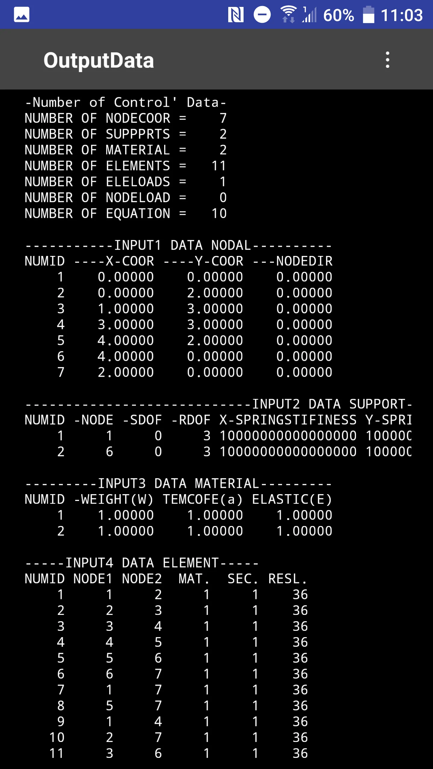 static analysis of plane frame | Indus Appstore | Screenshot