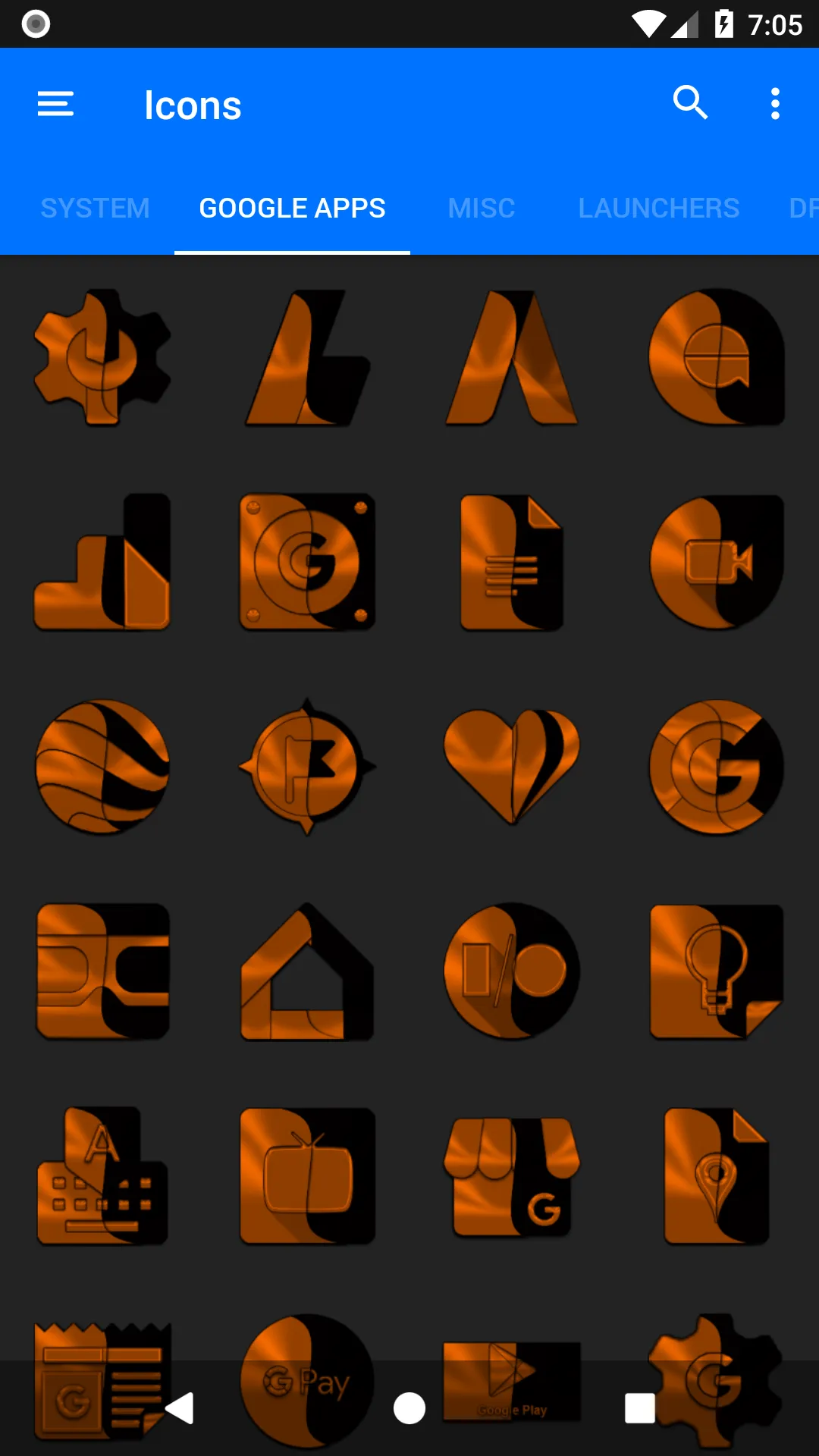 Wicked Orange Icon Pack | Indus Appstore | Screenshot