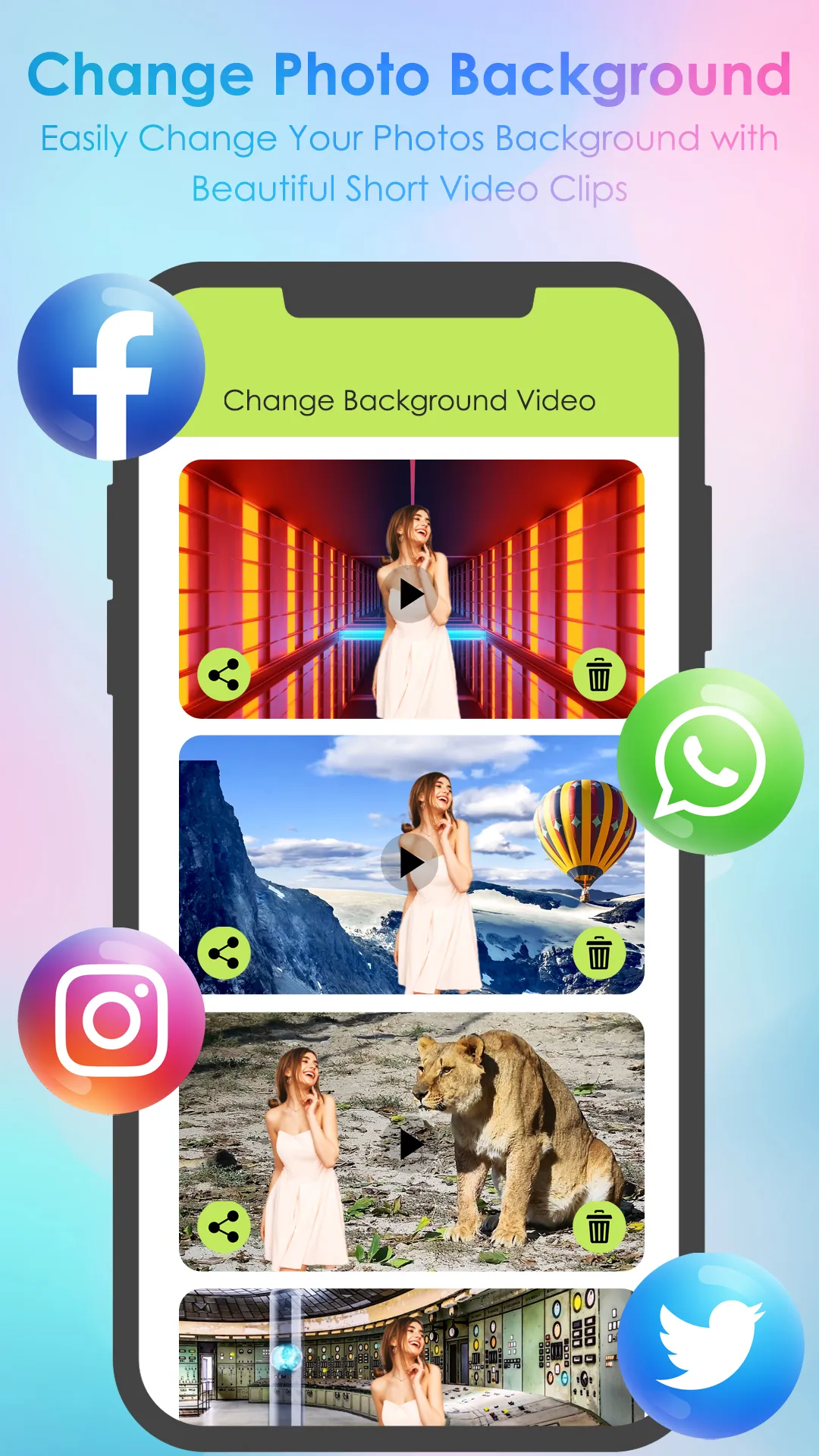 Video Background Change Editor | Indus Appstore | Screenshot