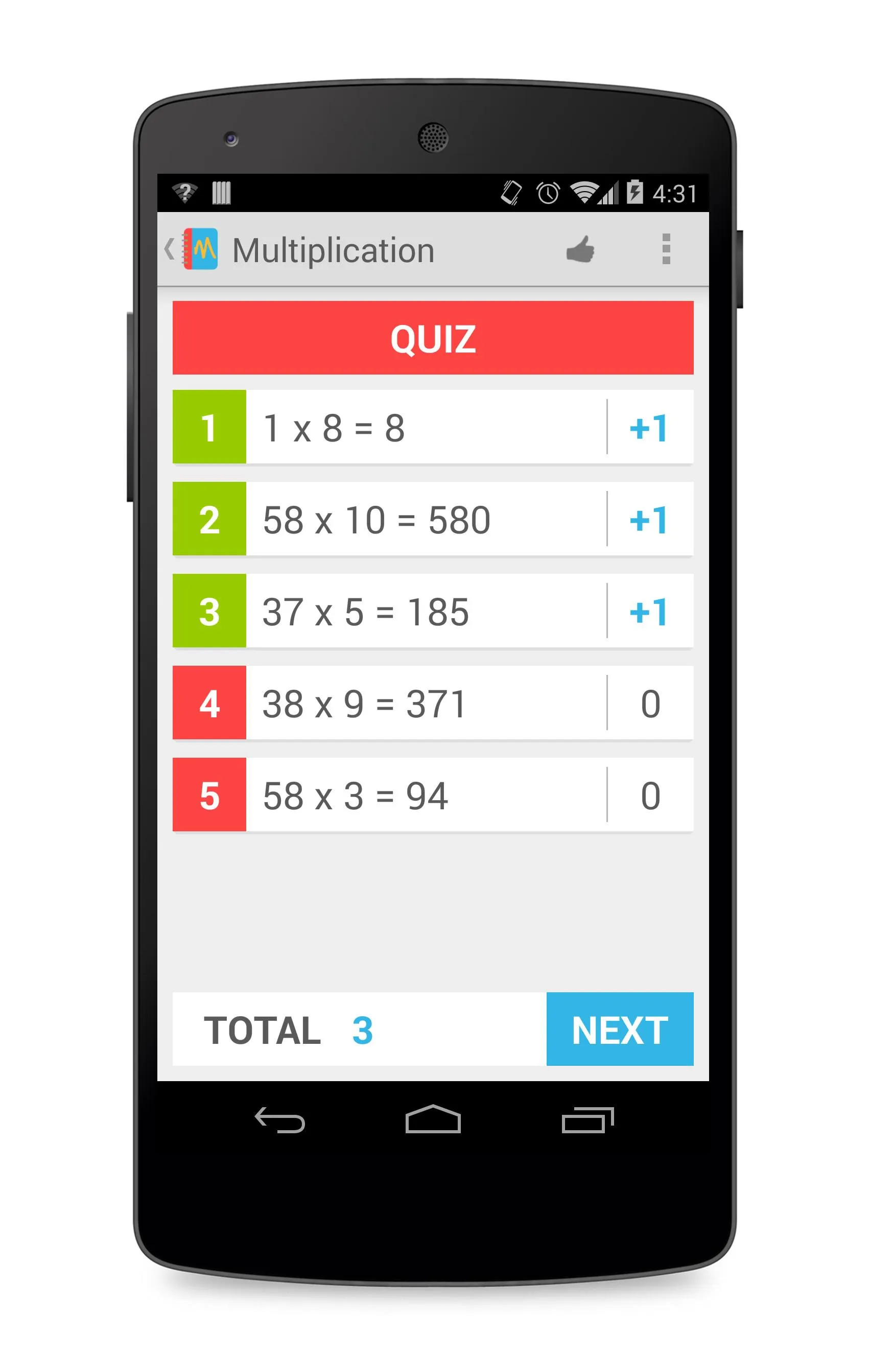 Learning Multiplication | Indus Appstore | Screenshot