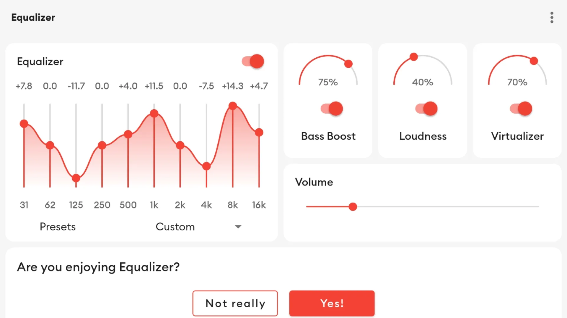 Flat Equalizer - Bass Booster | Indus Appstore | Screenshot