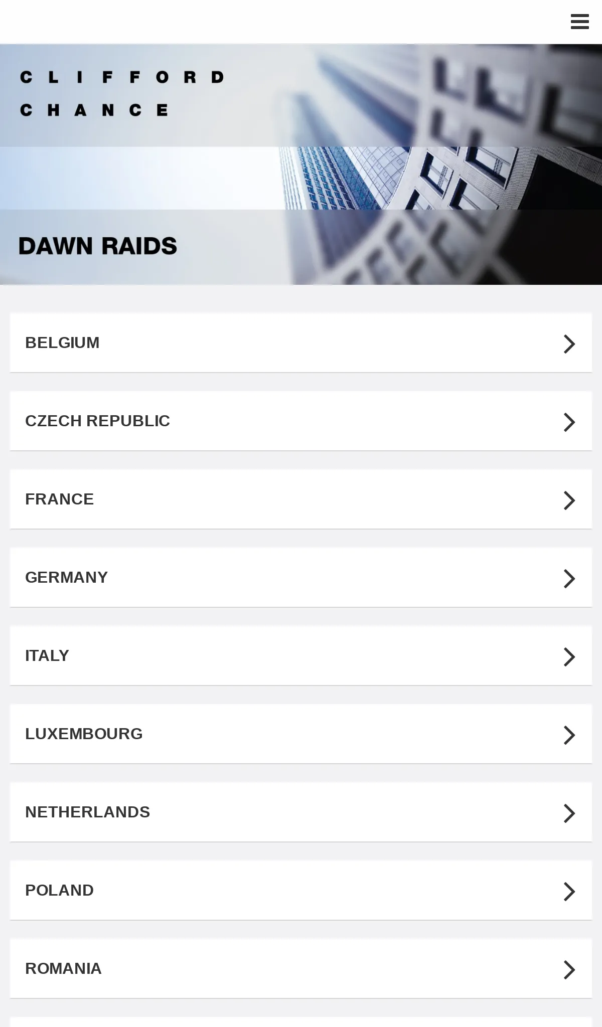 Clifford Chance - Dawn Raids | Indus Appstore | Screenshot