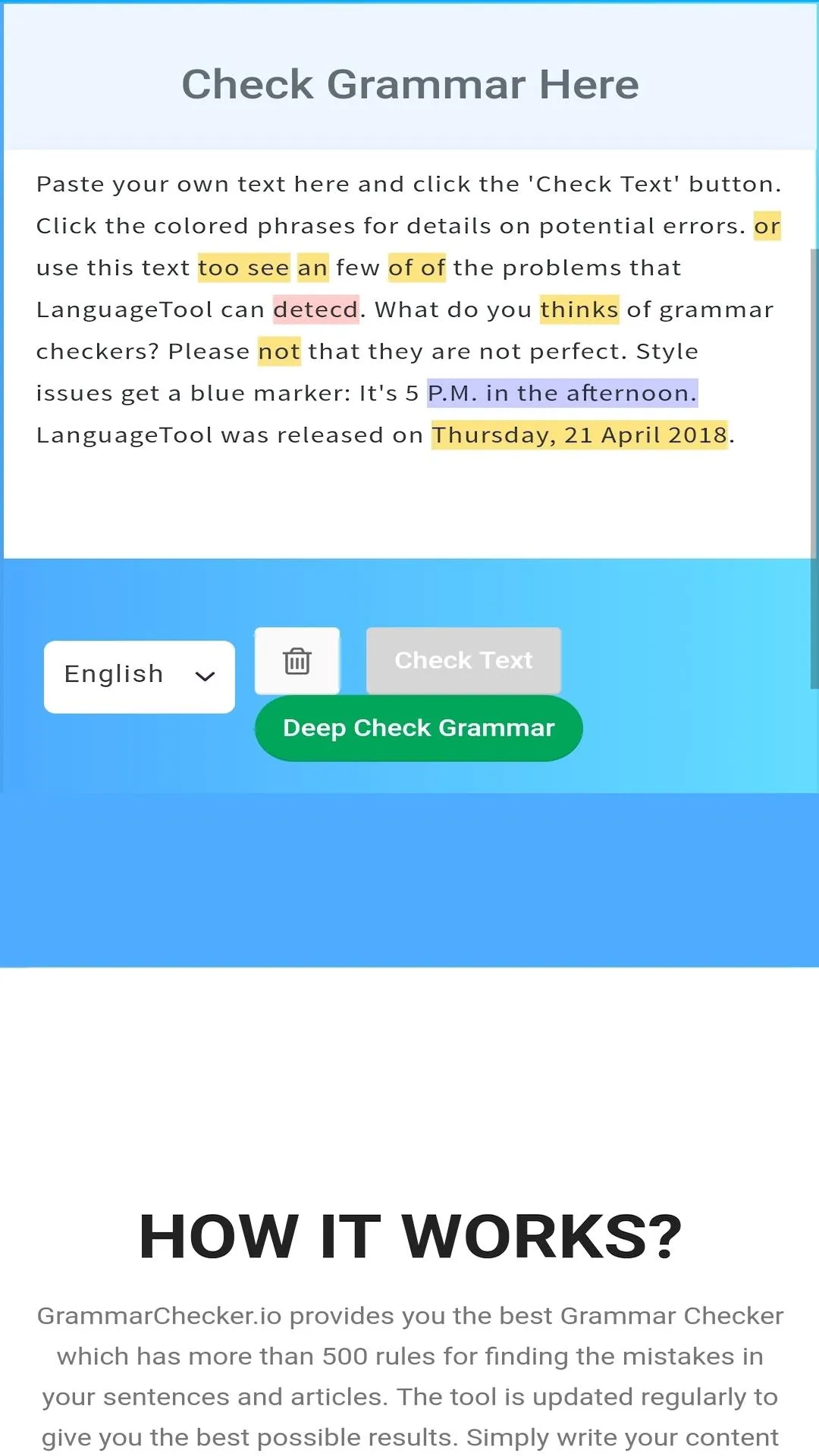 Grammar Checker | Indus Appstore | Screenshot