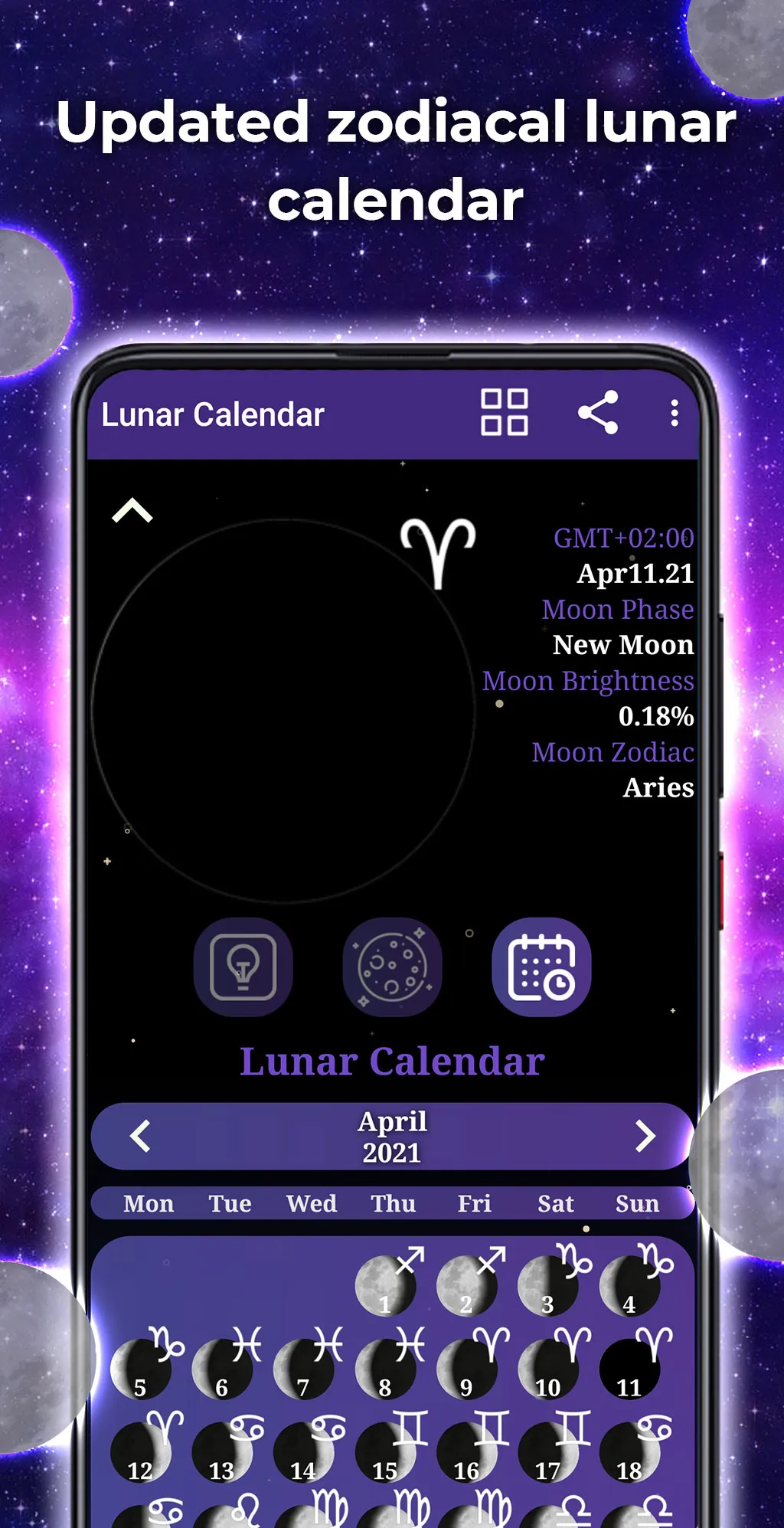 Moon Calendar - Horoscope | Indus Appstore | Screenshot