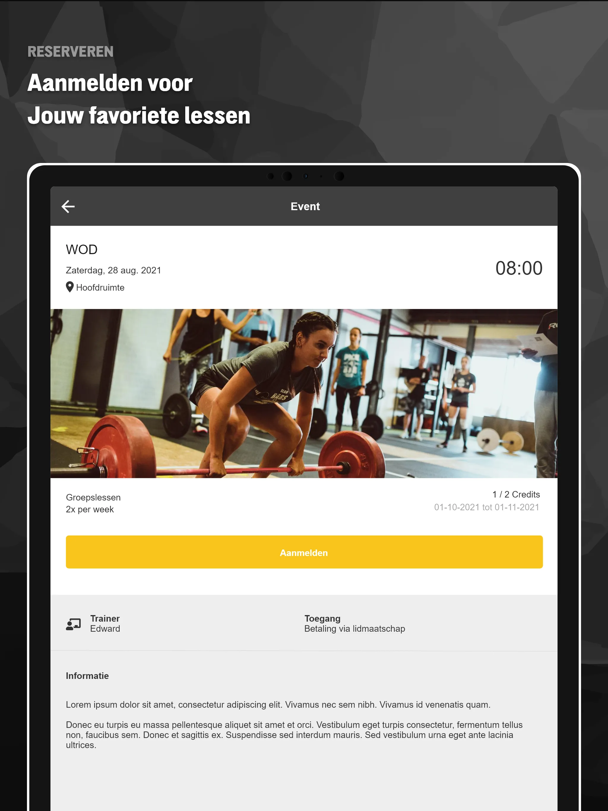 The Gym Asten | Indus Appstore | Screenshot