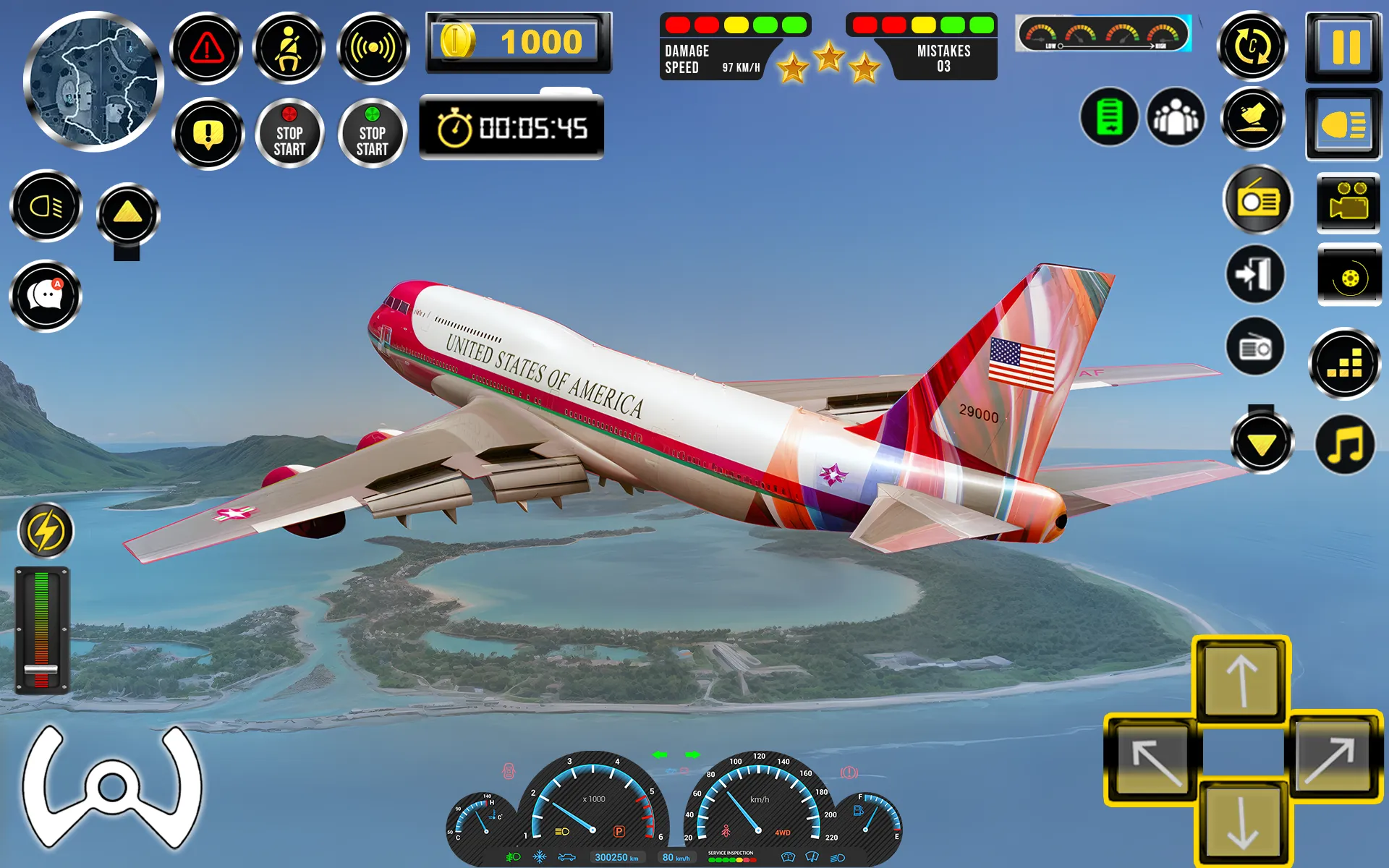 Airplane Simulator Game 2024 | Indus Appstore | Screenshot