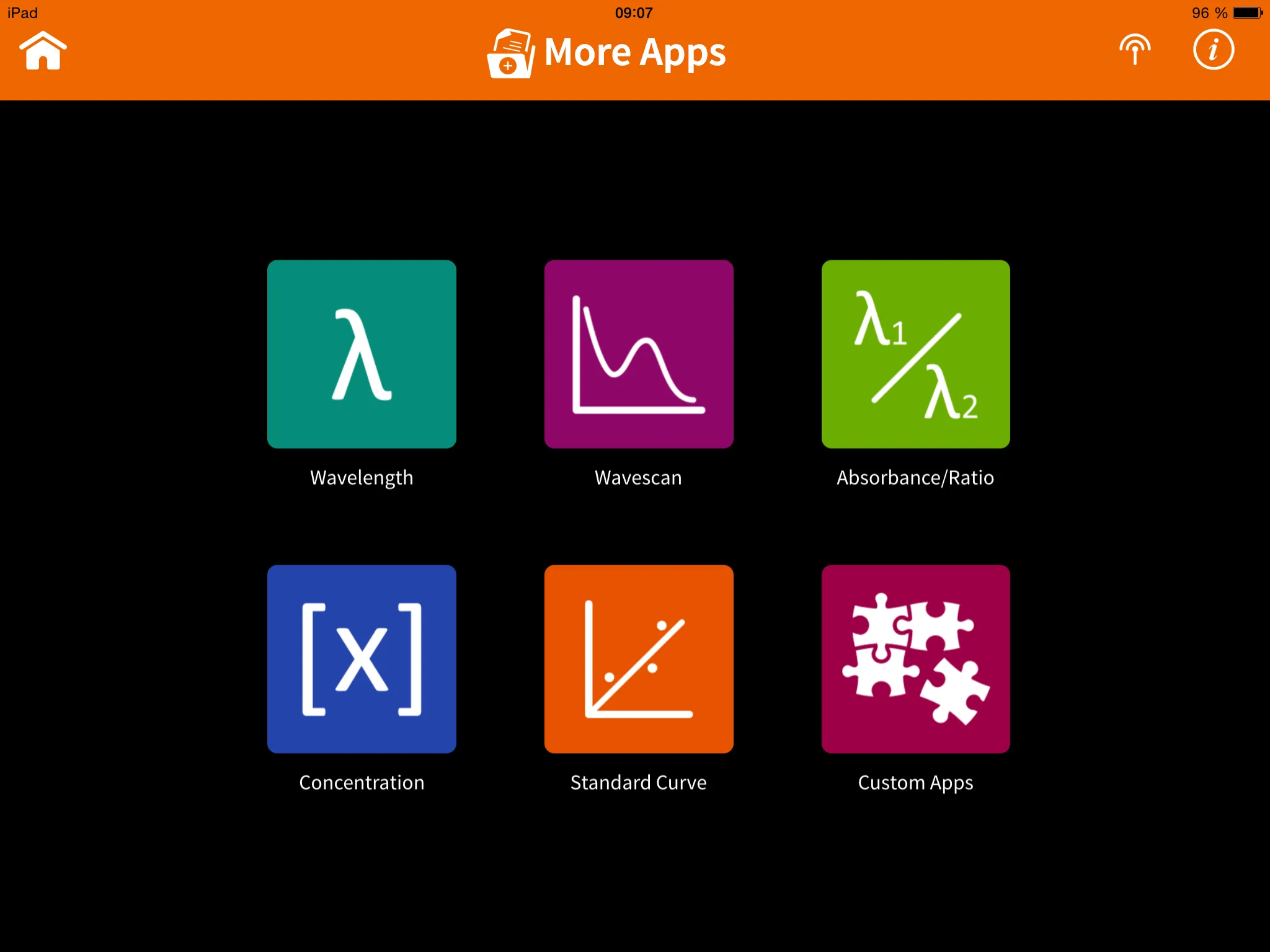 Implen NanoPhotometer Tablet | Indus Appstore | Screenshot