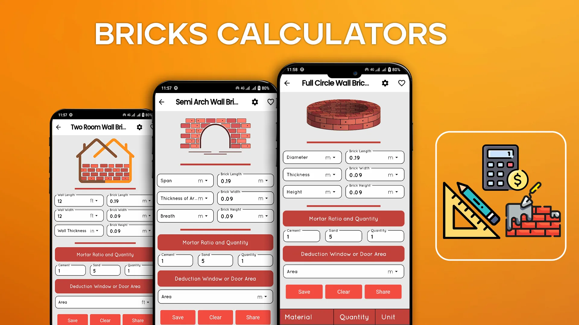 Construction Calculator | Indus Appstore | Screenshot