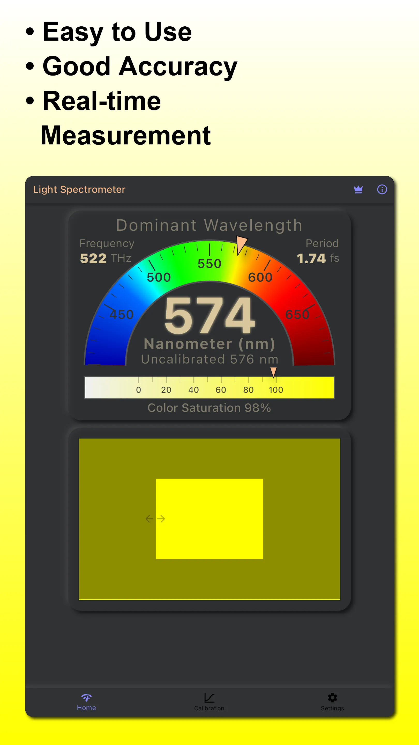 Dominant λ Light Spectrometer - Apps on Indus Appstore
