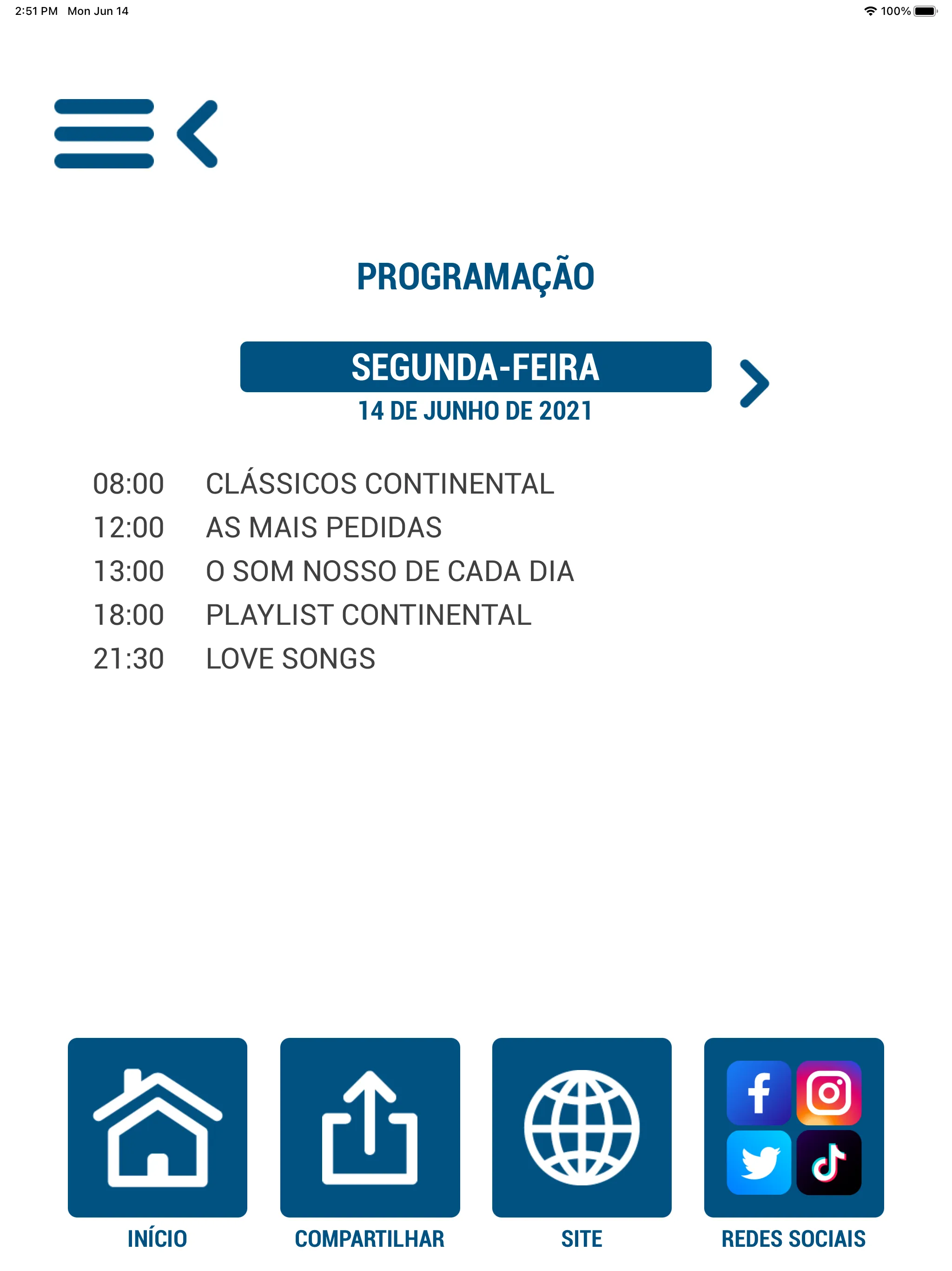 Rádio Continental - 98,3 FM | Indus Appstore | Screenshot