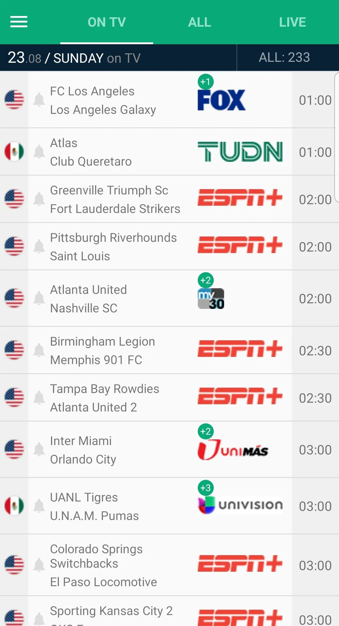 Soccer Live on TV | Indus Appstore | Screenshot