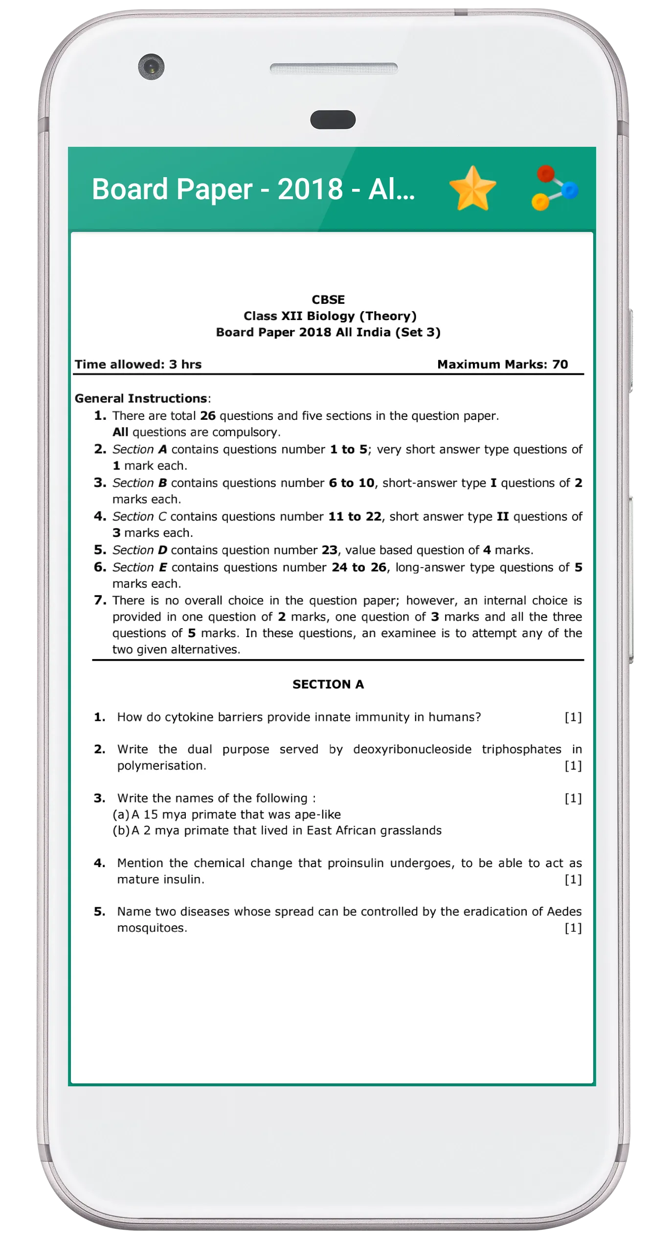 Class 12 Biology Solution | Indus Appstore | Screenshot