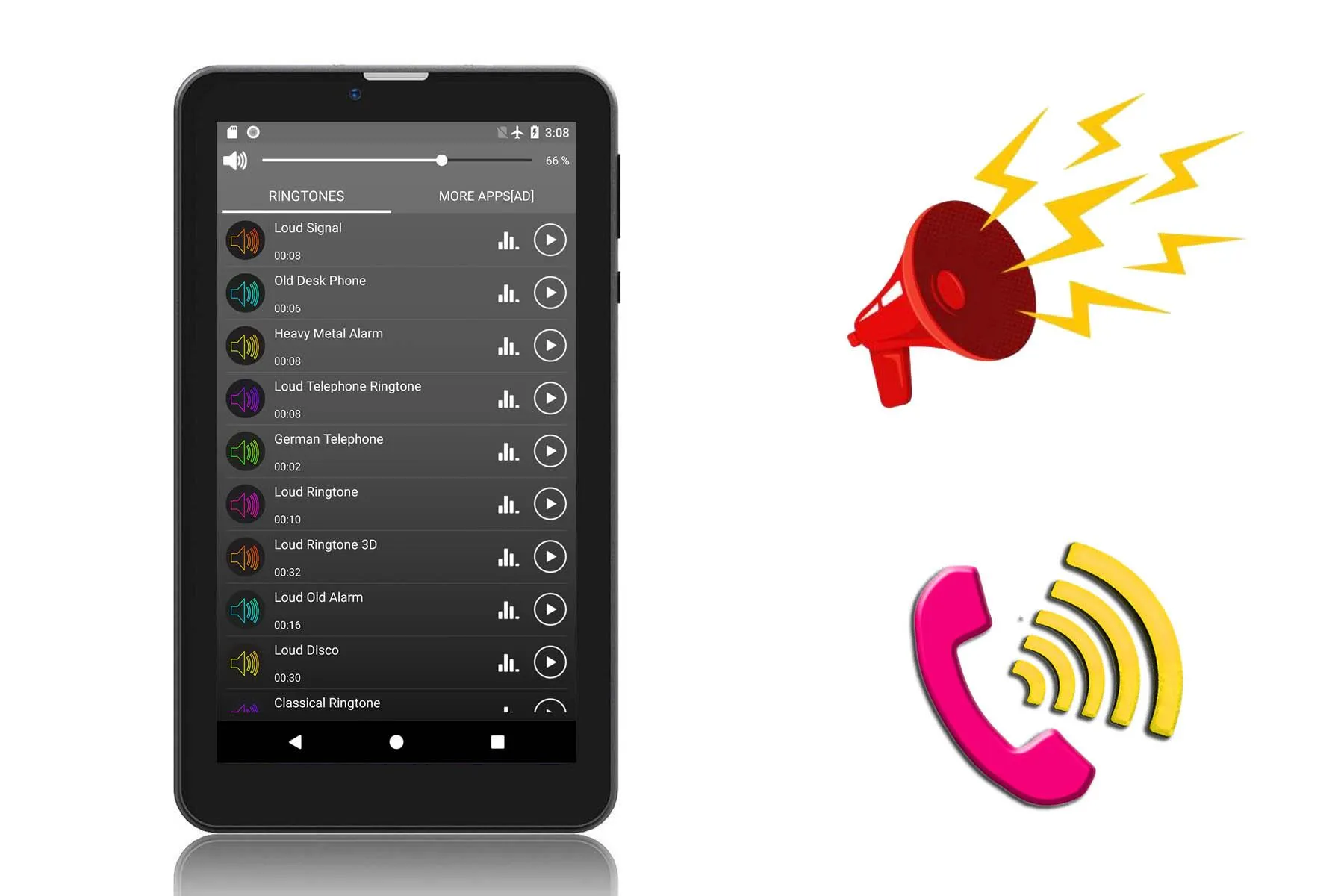 Loud Telephone Ringtones | Indus Appstore | Screenshot