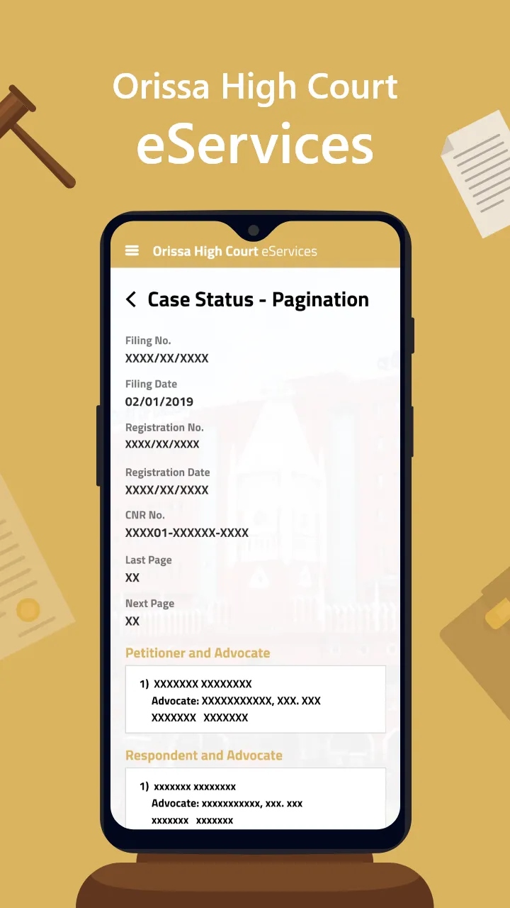 High Court of Orissa eServices | Indus Appstore | Screenshot