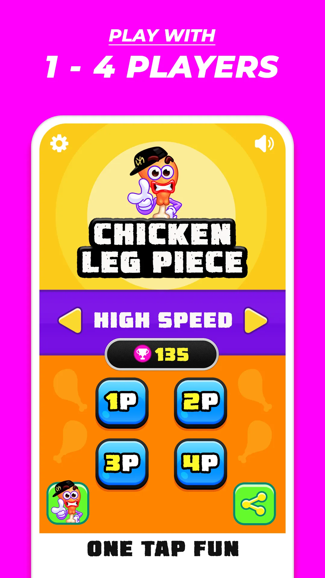 Chicken Leg Piece Fun Race | Indus Appstore | Screenshot