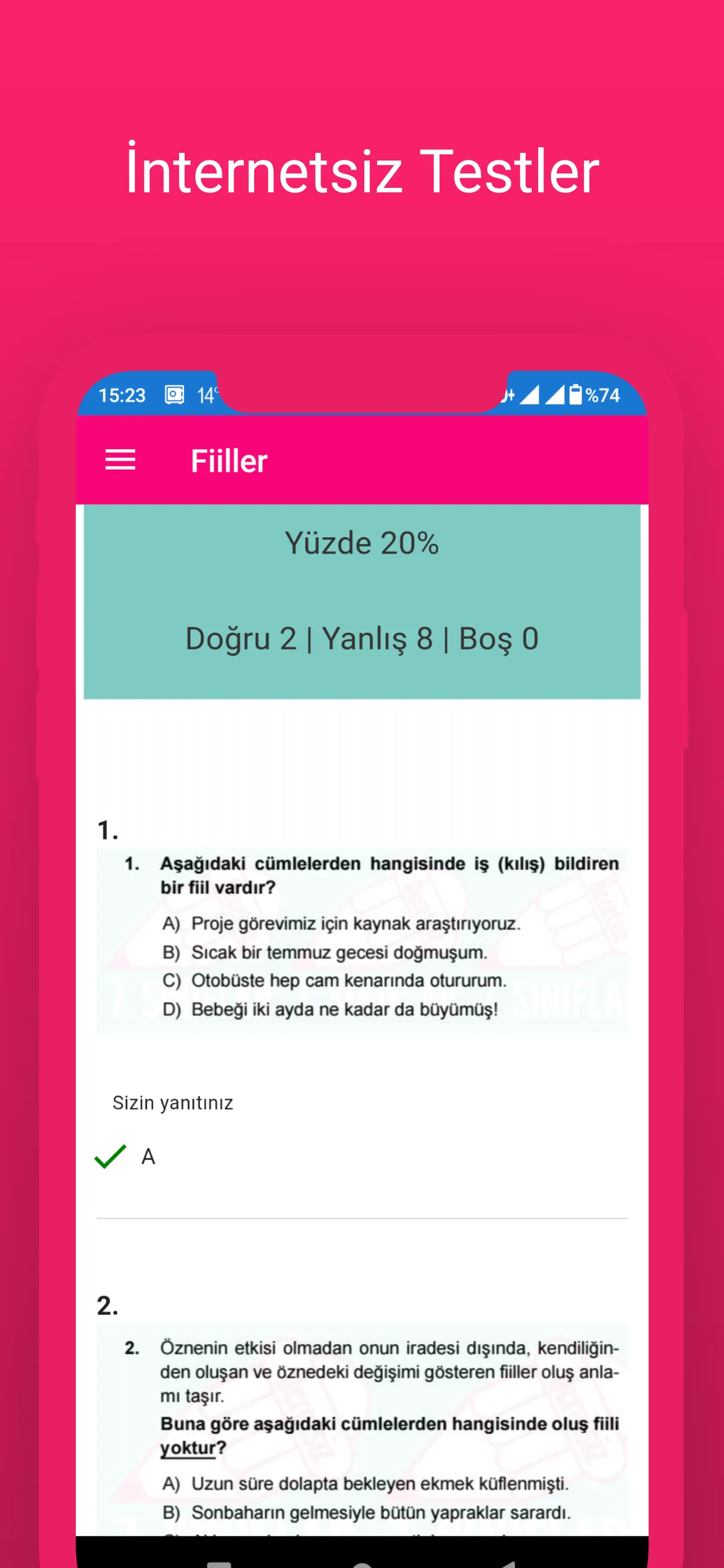 7.Sınıf Tüm Ders İnternetsiz | Indus Appstore | Screenshot