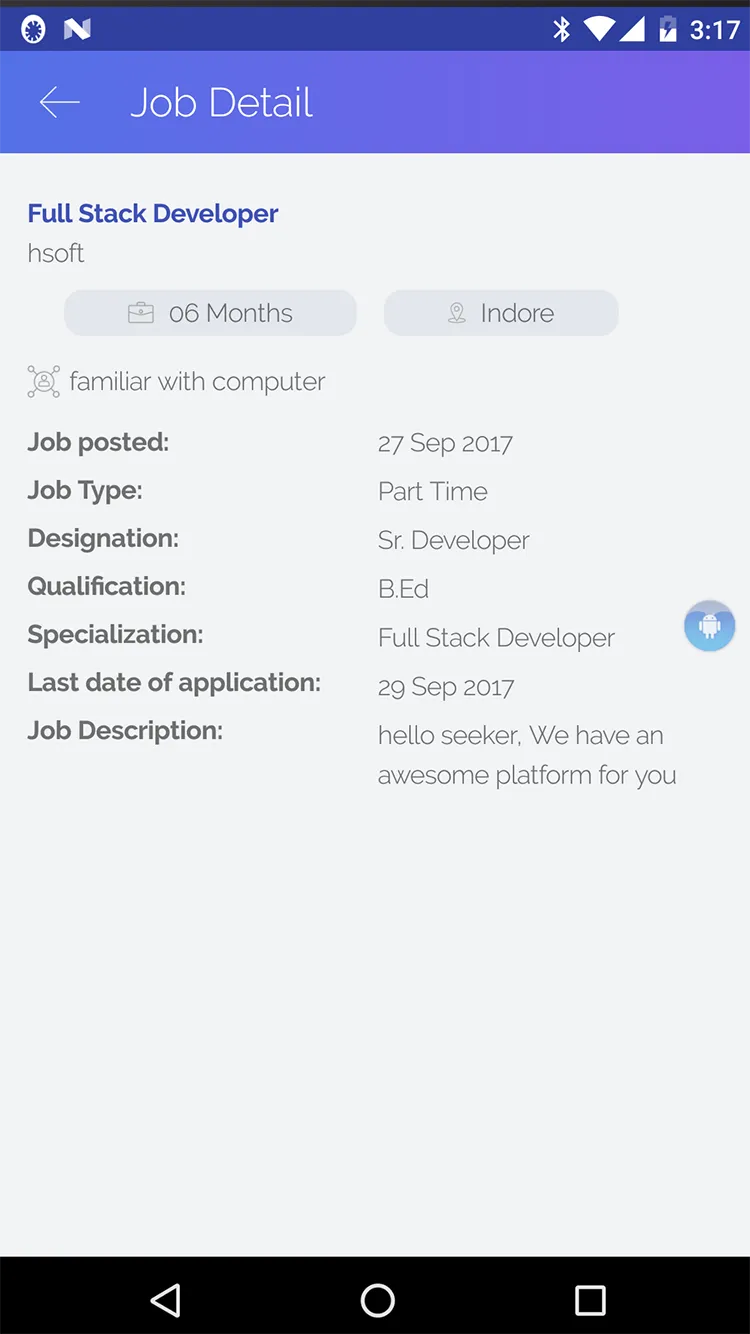 Job Portal | Indus Appstore | Screenshot