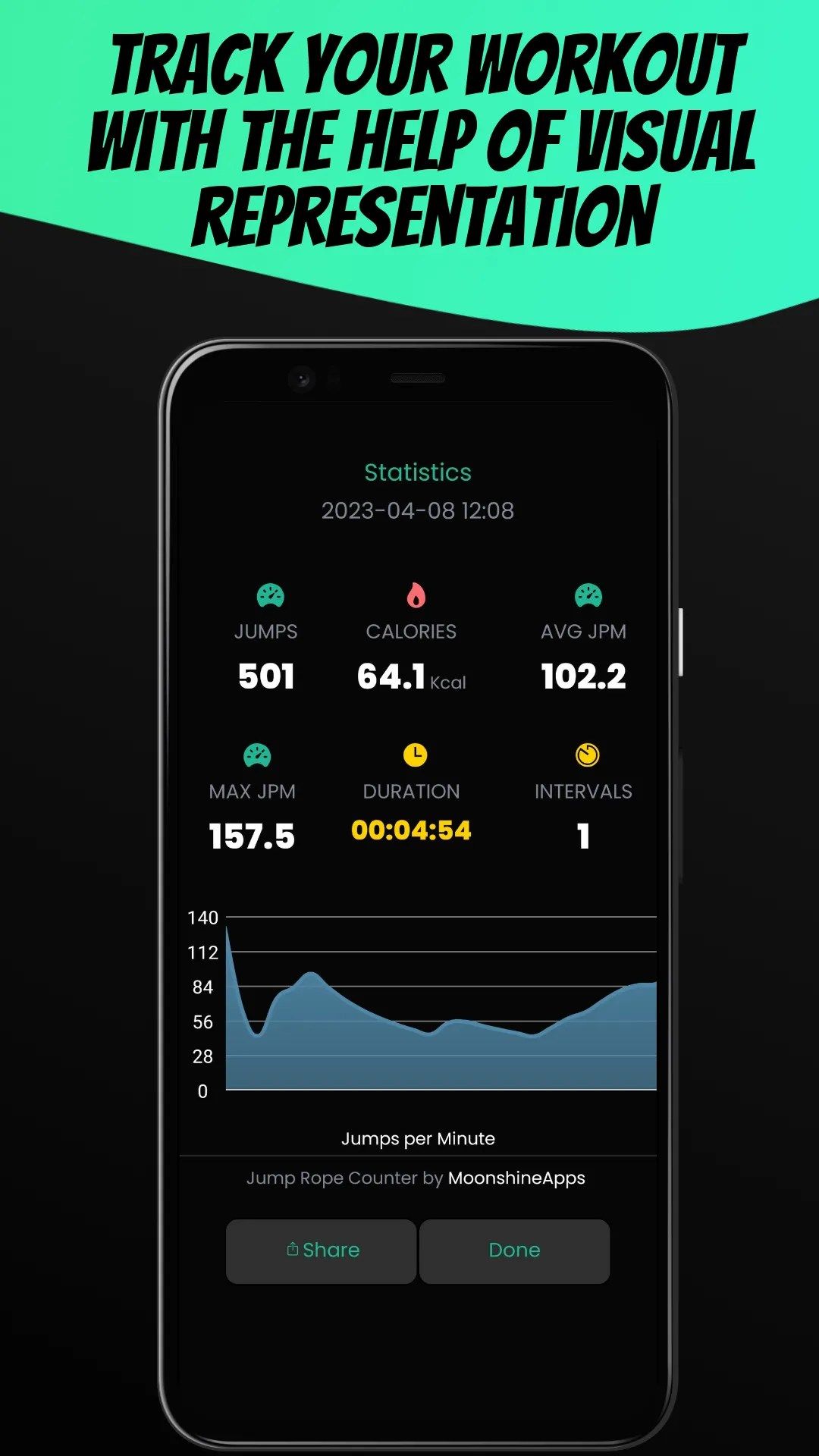 Jump Rope Counter with Calorie | Indus Appstore | Screenshot