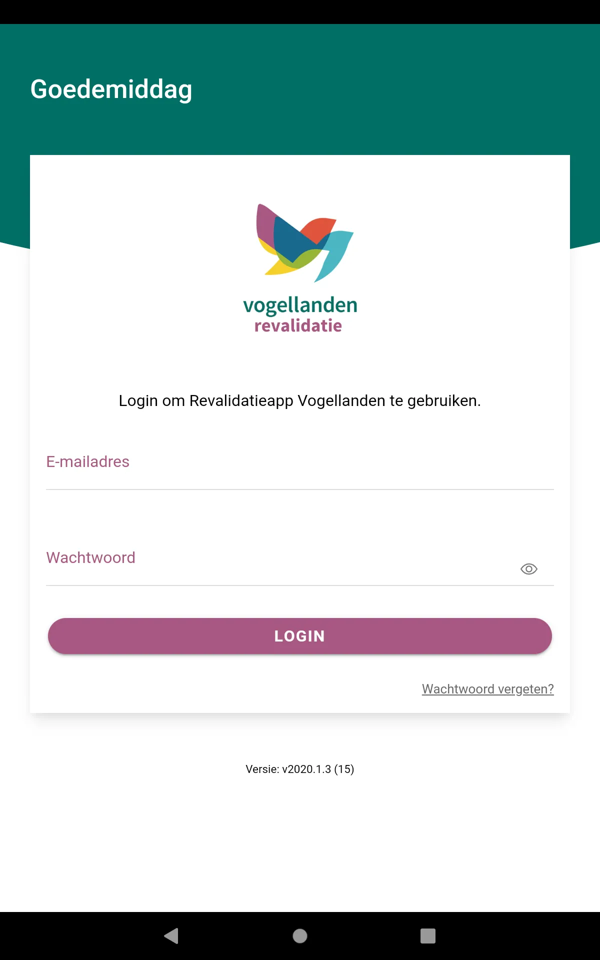 Revalidatie App Vogellanden | Indus Appstore | Screenshot