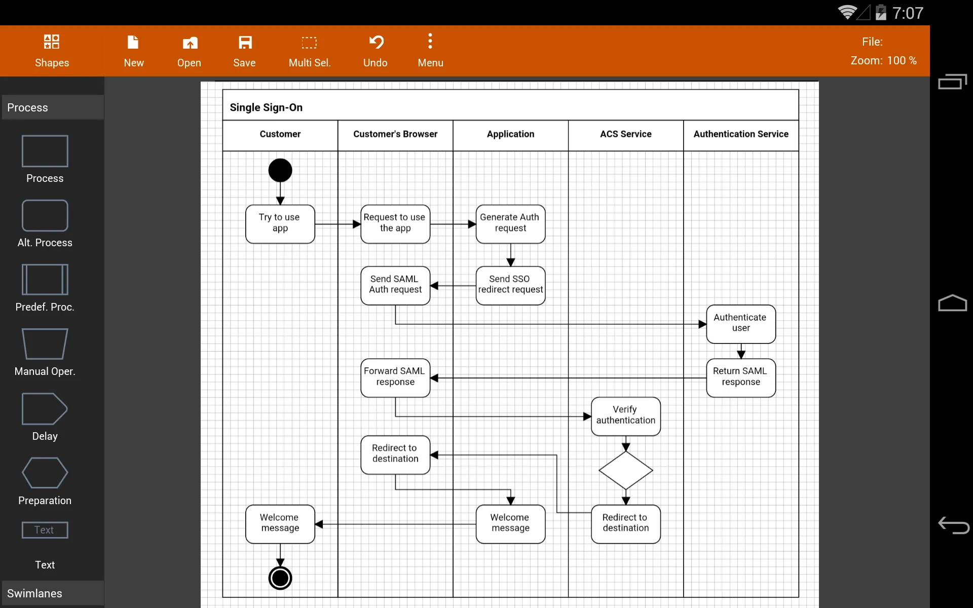 Flowdia Diagrams Lite | Indus Appstore | Screenshot