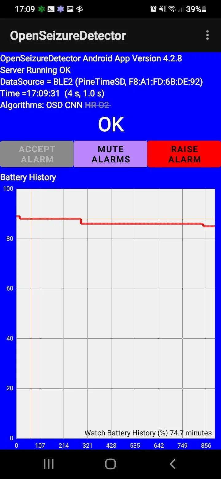 OpenSeizureDetector | Indus Appstore | Screenshot