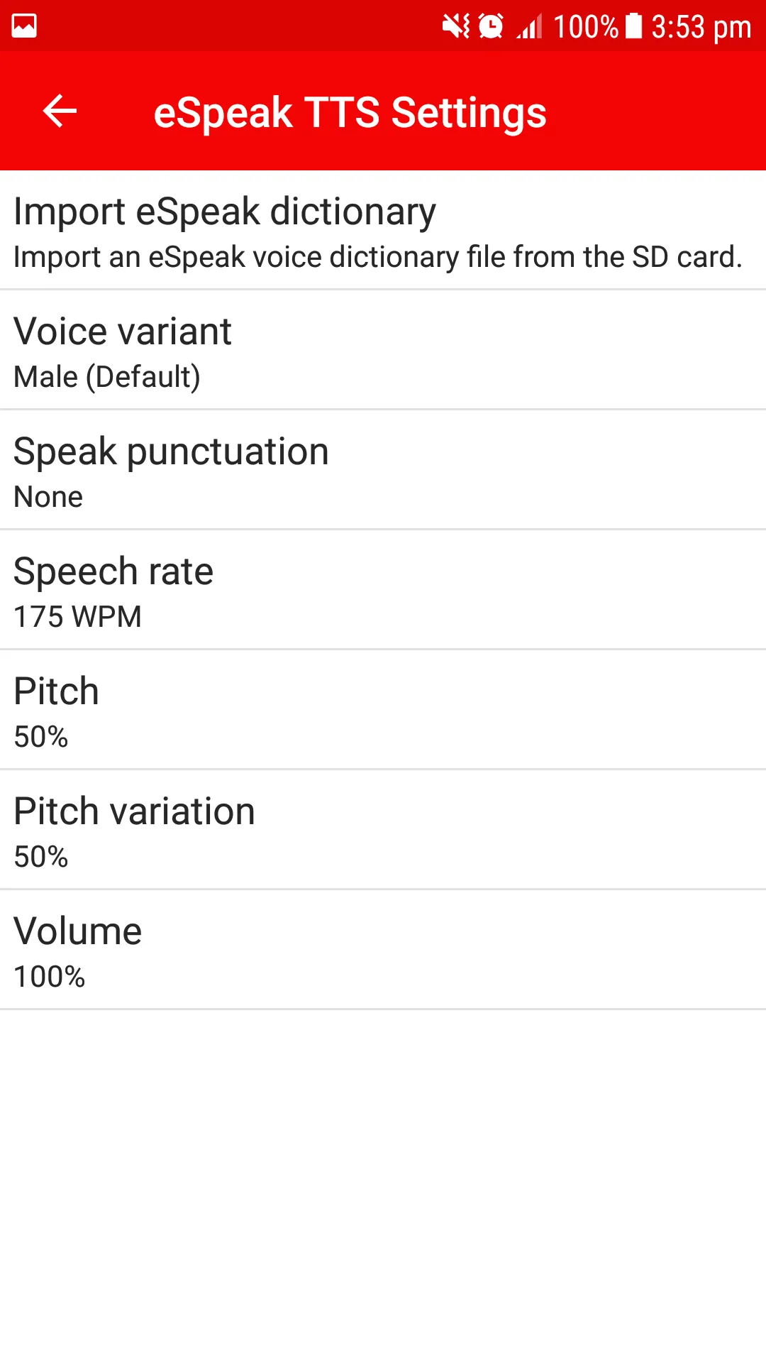 eSpeak NG Text-to-Speech | Indus Appstore | Screenshot