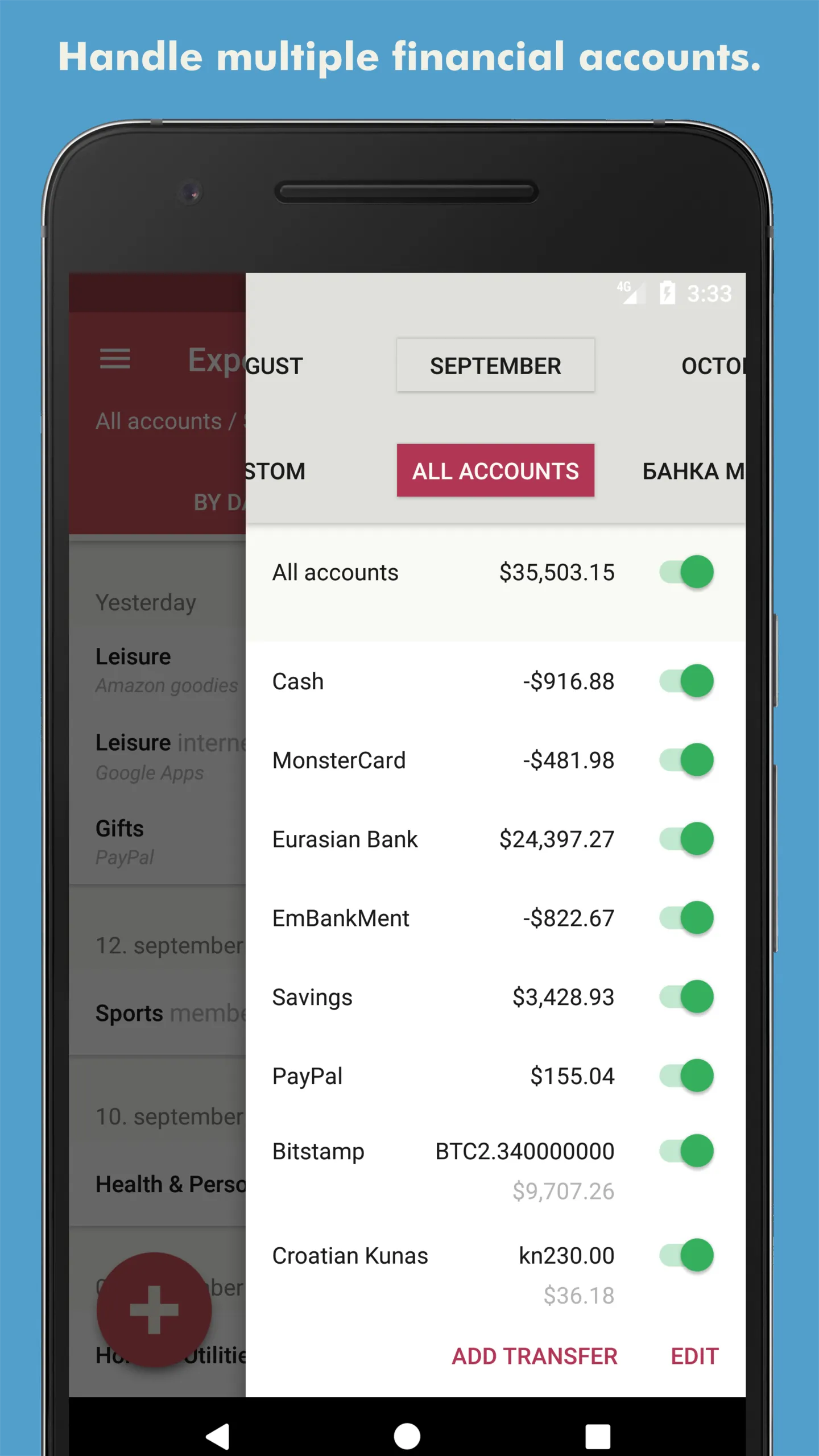 Toshl Finance - budget manager | Indus Appstore | Screenshot