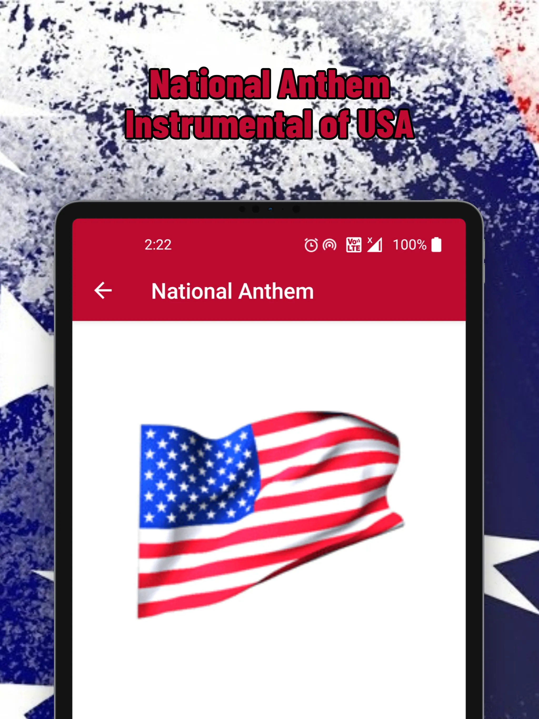 American National Anthem | Indus Appstore | Screenshot