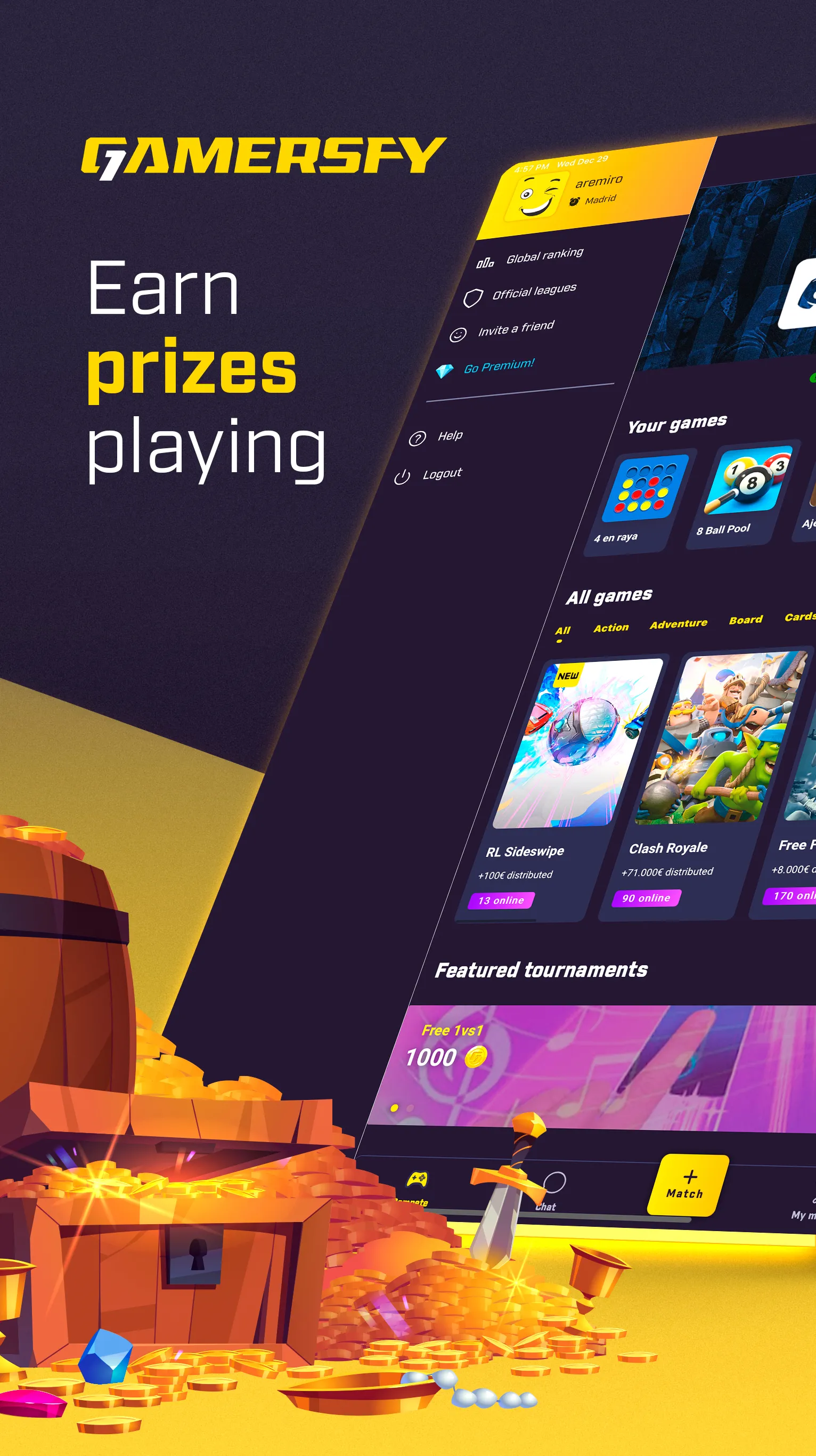 Gamersfy: Win prizes playing | Indus Appstore | Screenshot