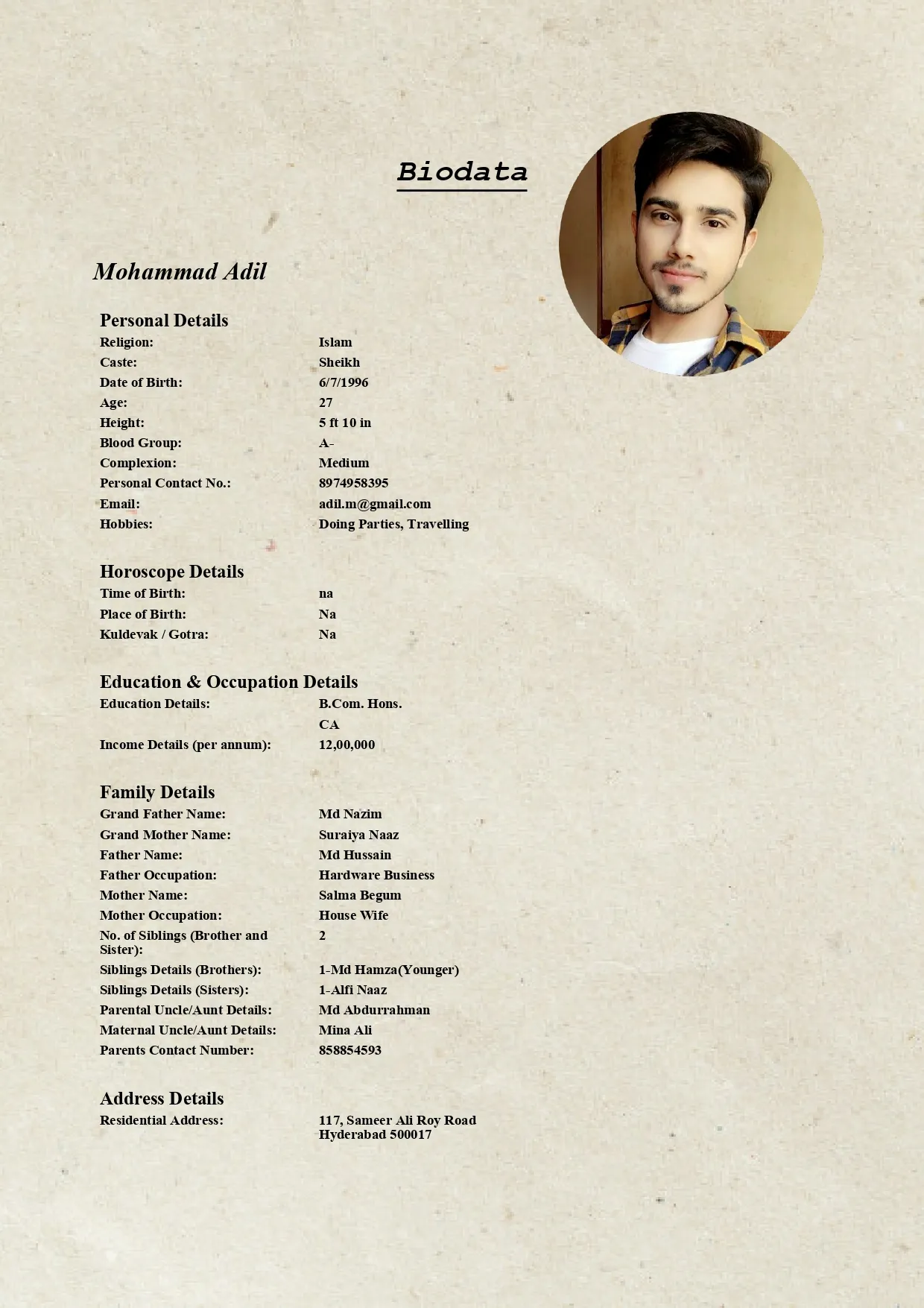 Marriage Biodata Maker | Indus Appstore | Screenshot