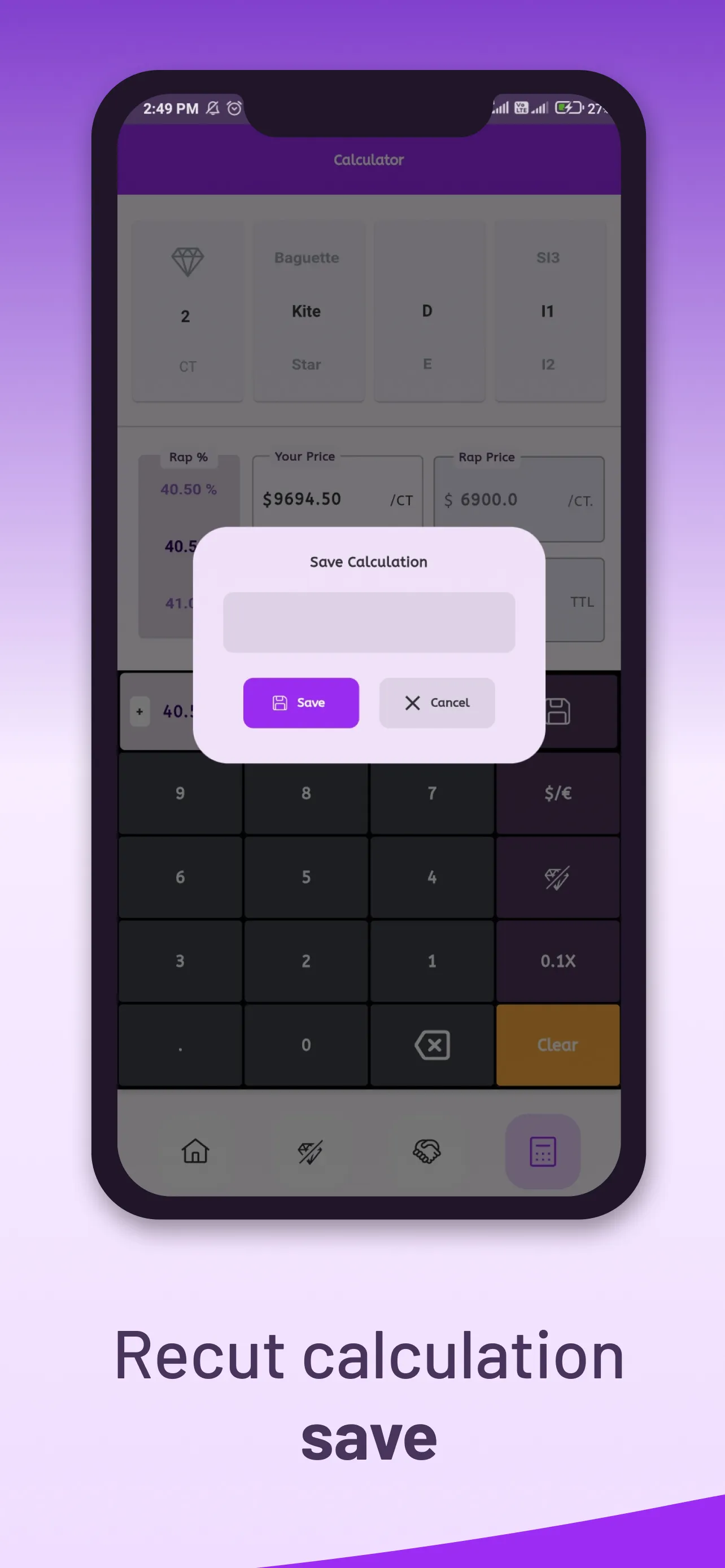 Diamond Rap Calc | Indus Appstore | Screenshot