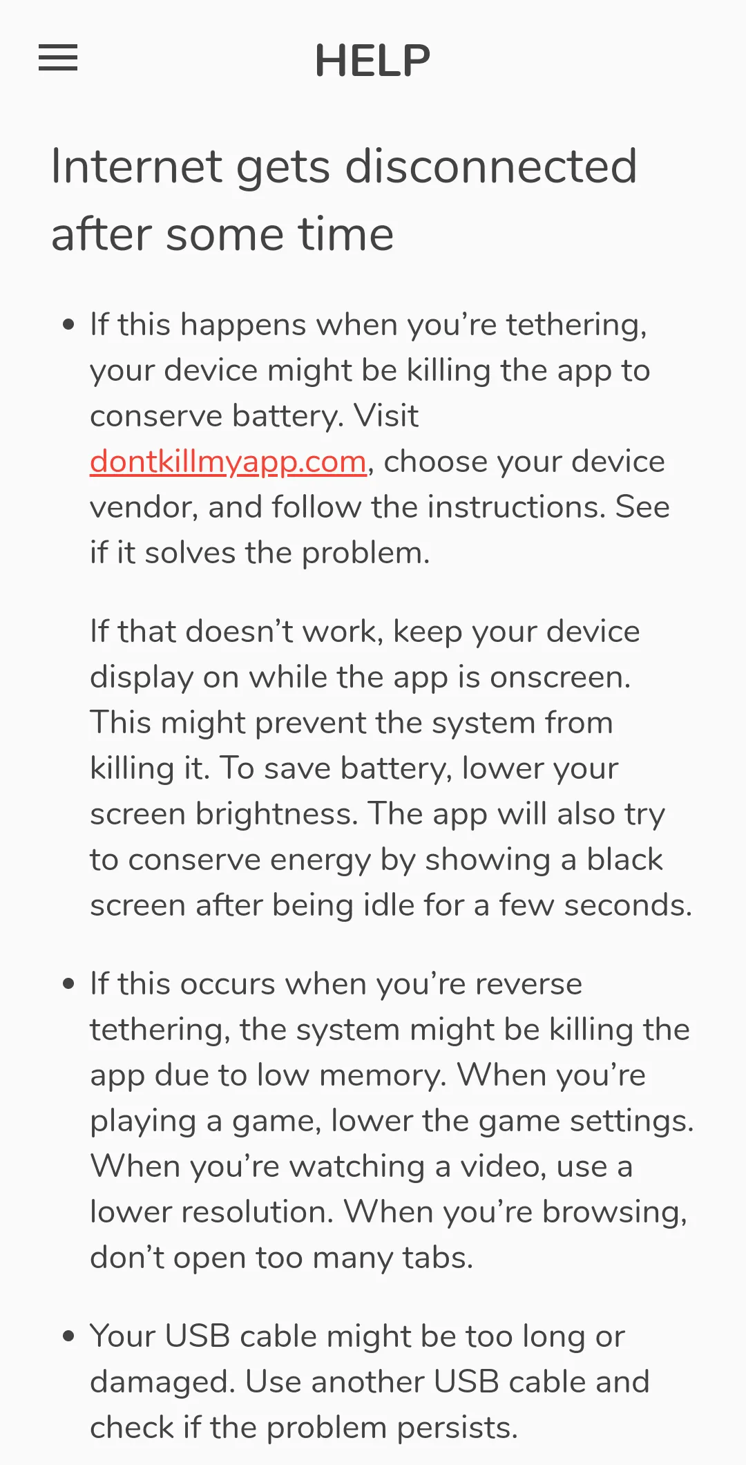 Tetrd: USB Universal Tethering | Indus Appstore | Screenshot