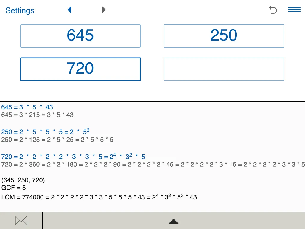 Prime Factor Calculator | Indus Appstore | Screenshot