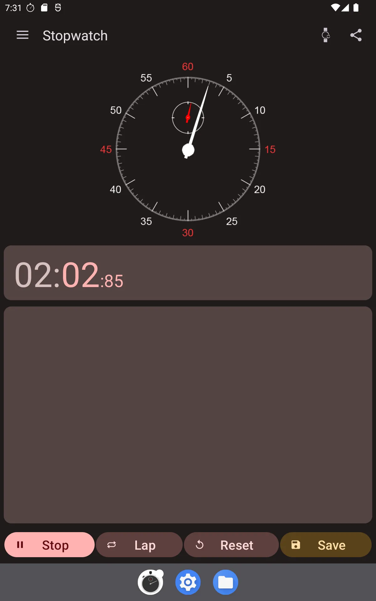 Stopwatch (Wear OS) | Indus Appstore | Screenshot