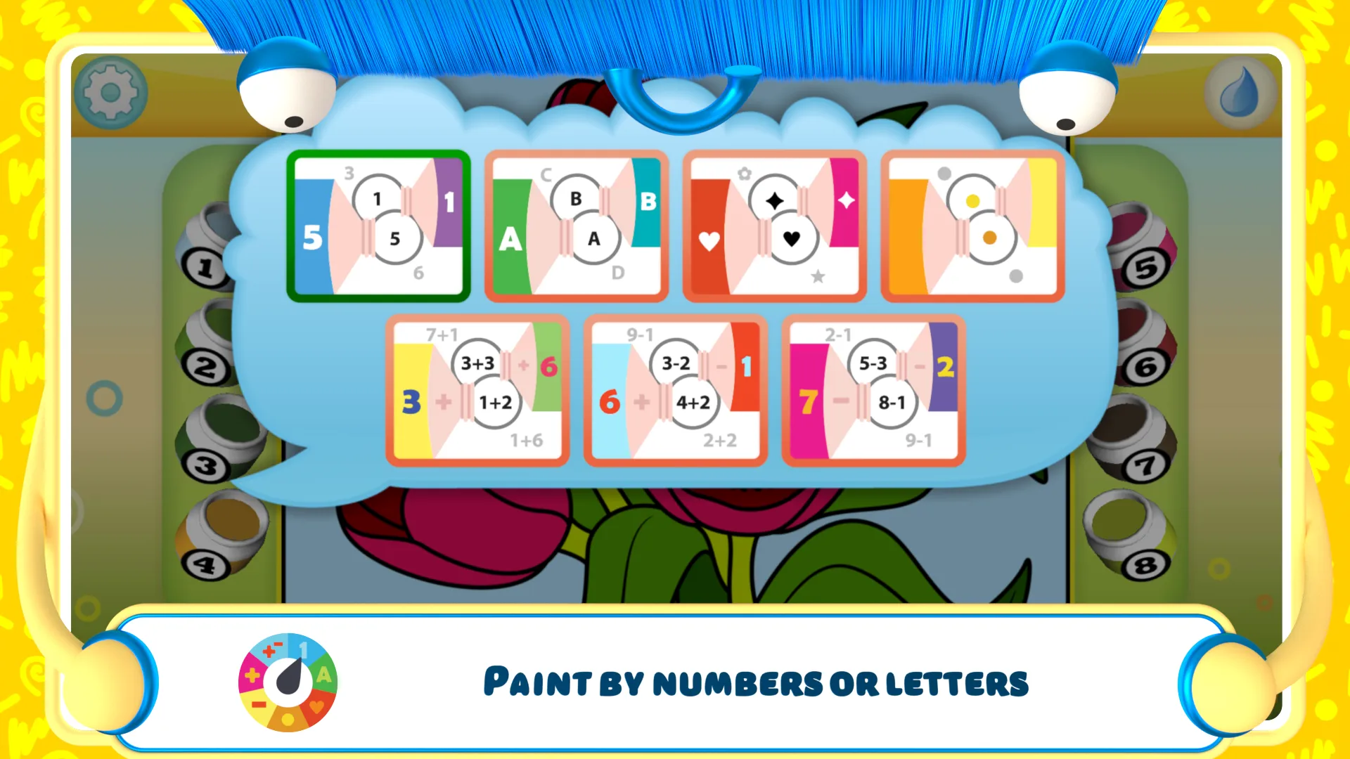 Kids Flower Color by Number | Indus Appstore | Screenshot