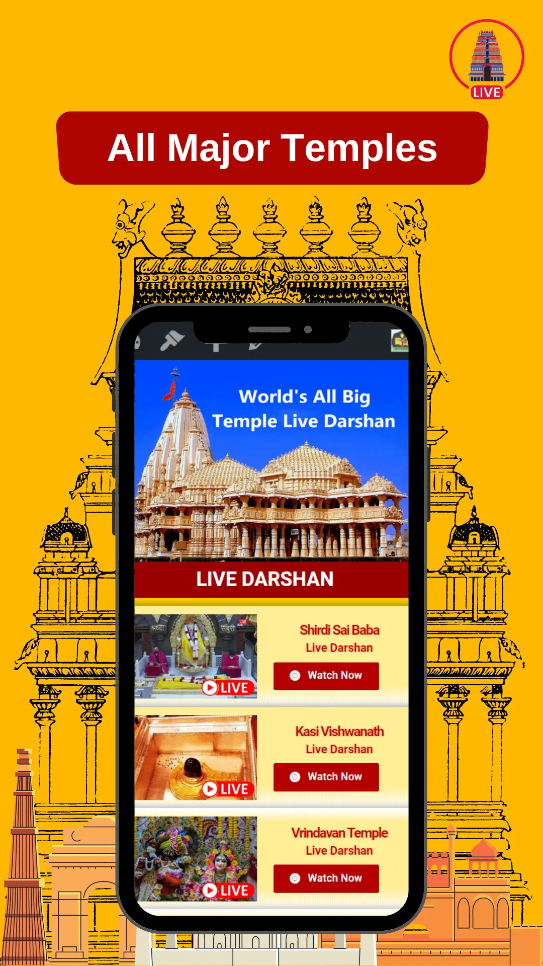 LIVE Darshan Indian Temples | Indus Appstore | Screenshot