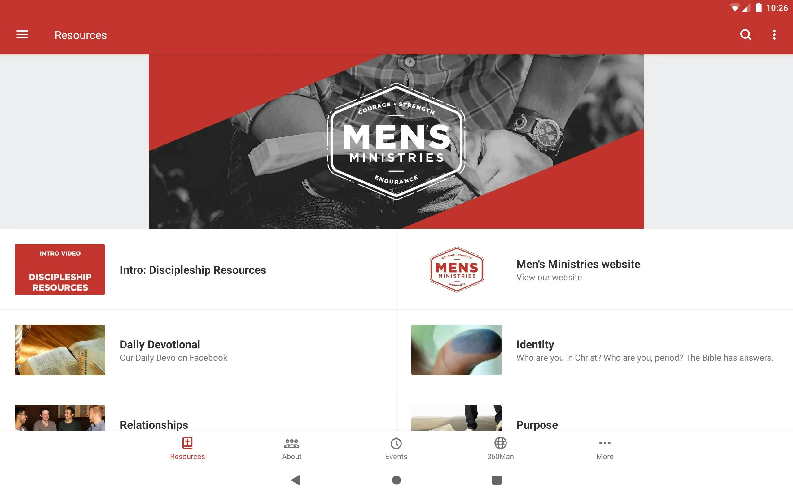 Mens Ministries | Indus Appstore | Screenshot