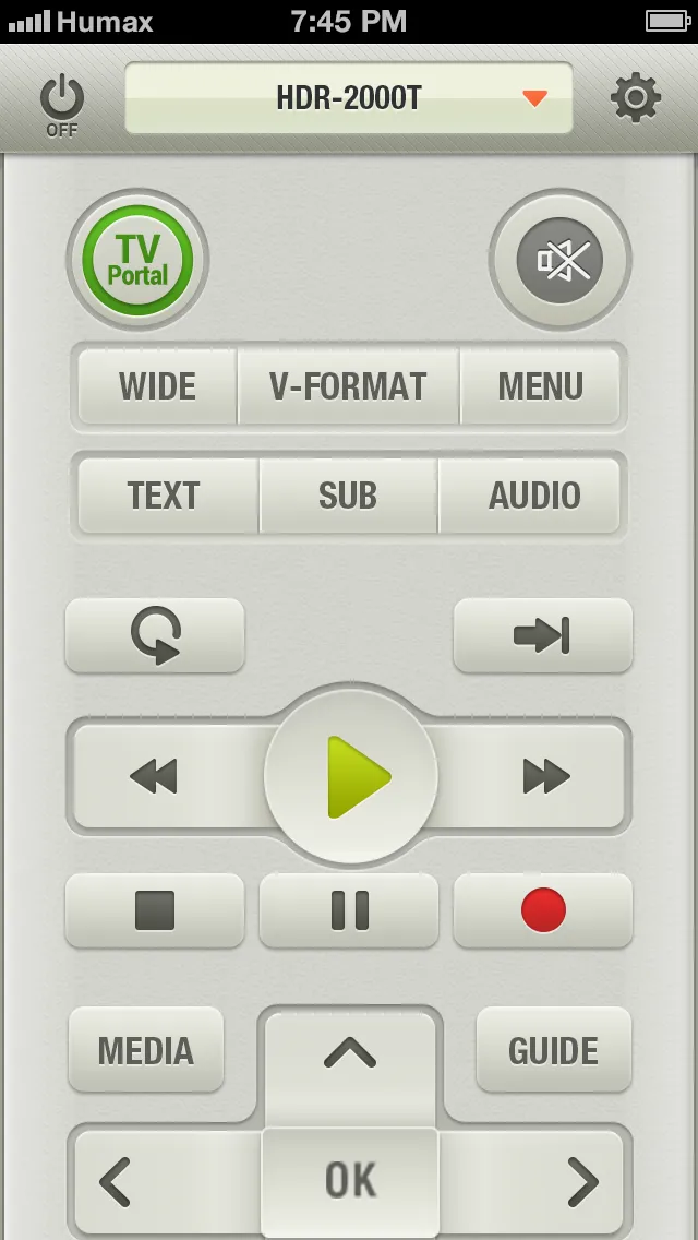 HUMAX Remote for Phone | Indus Appstore | Screenshot