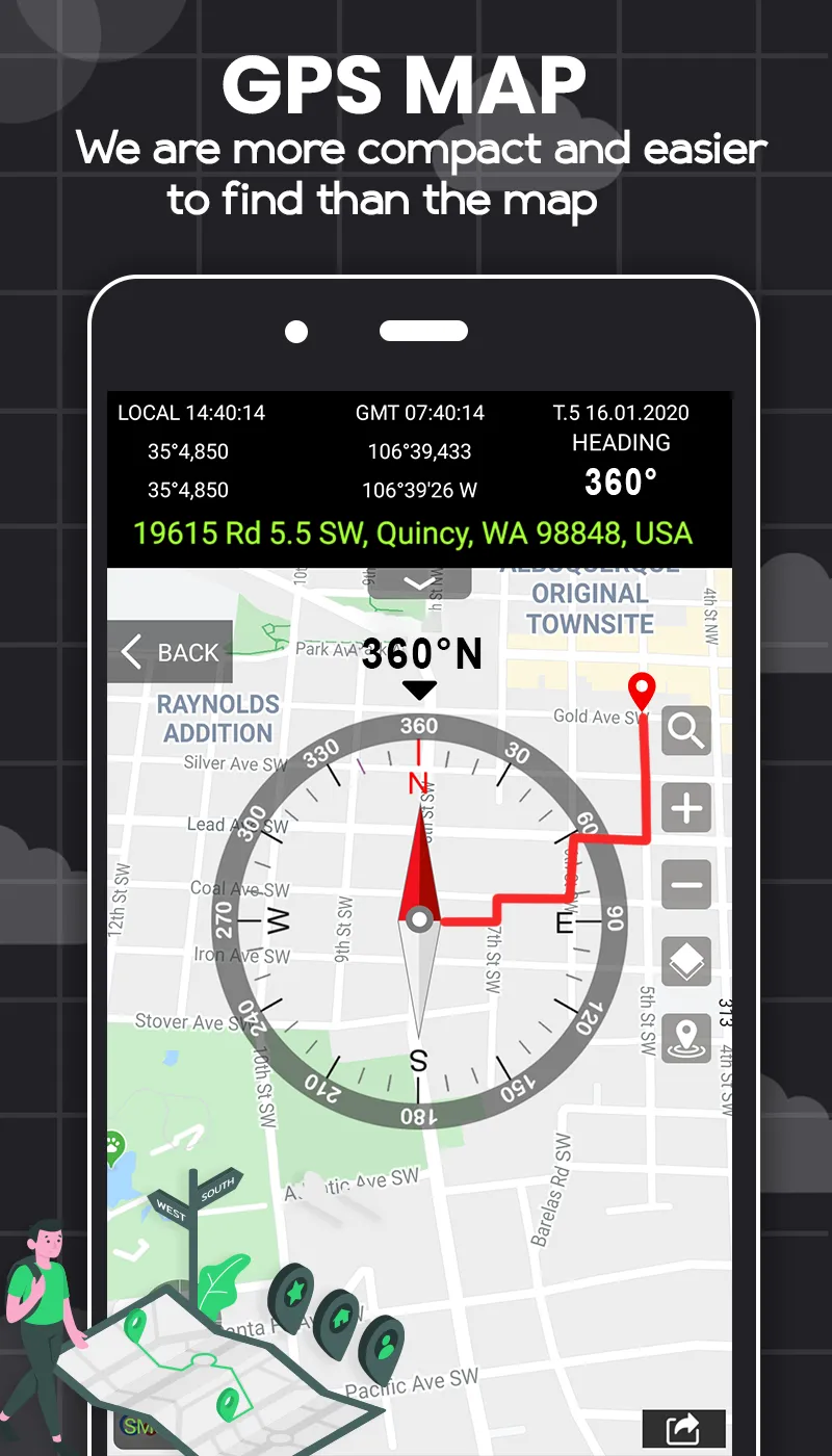 Digital Compass for Android | Indus Appstore | Screenshot