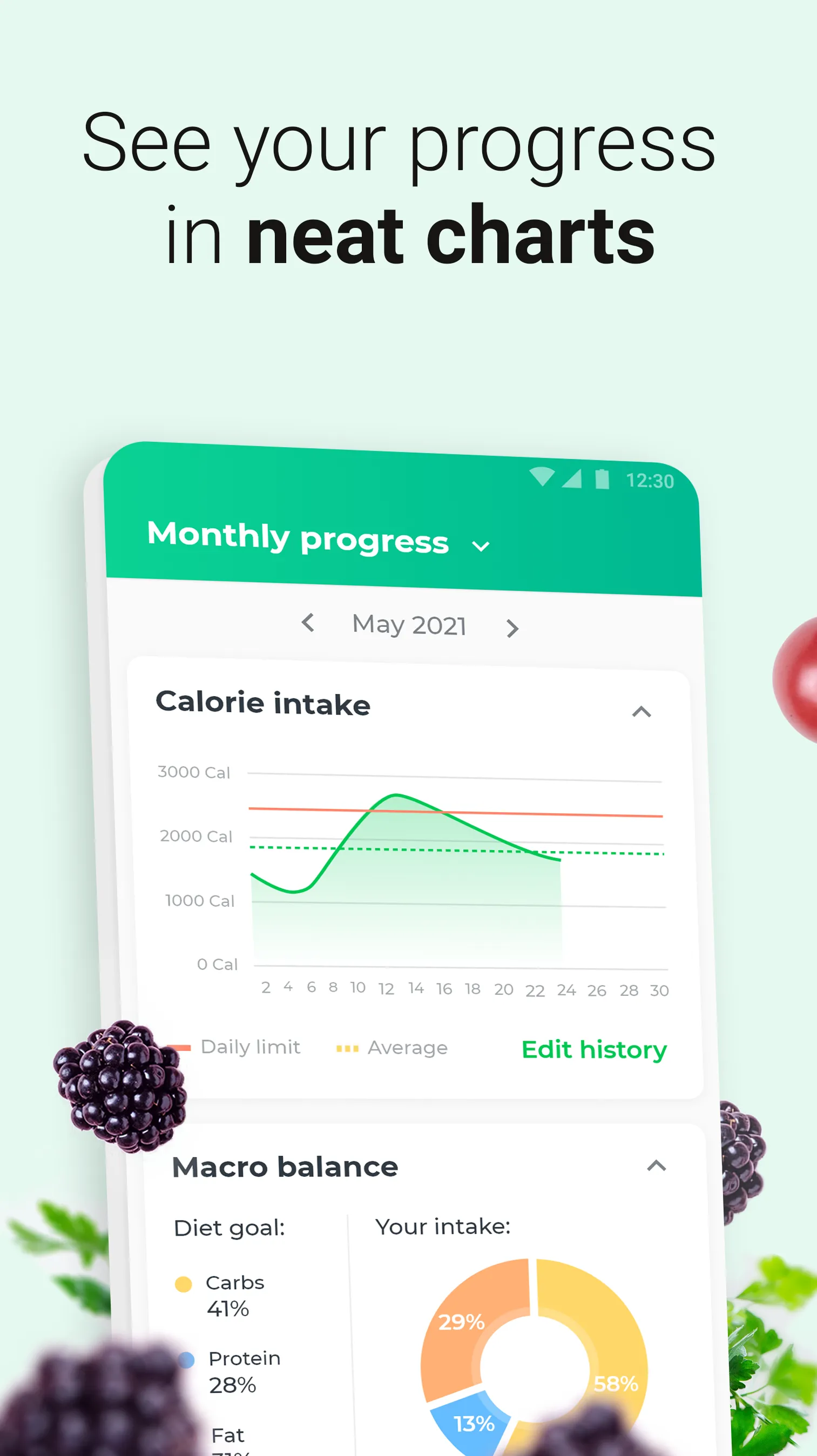 Calorie counter & Food tracker | Indus Appstore | Screenshot