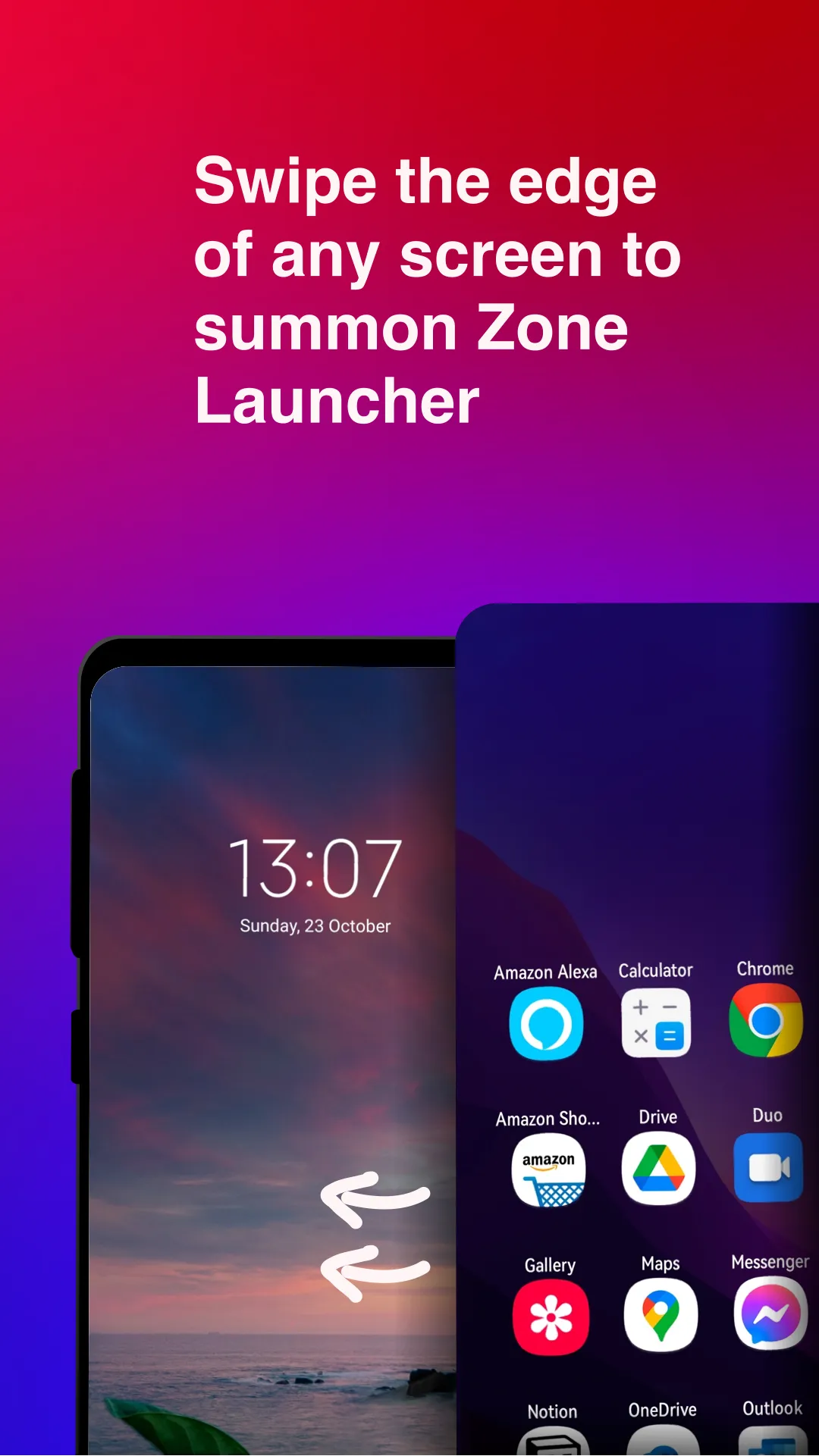 Zone Edge Launcher and drawer | Indus Appstore | Screenshot