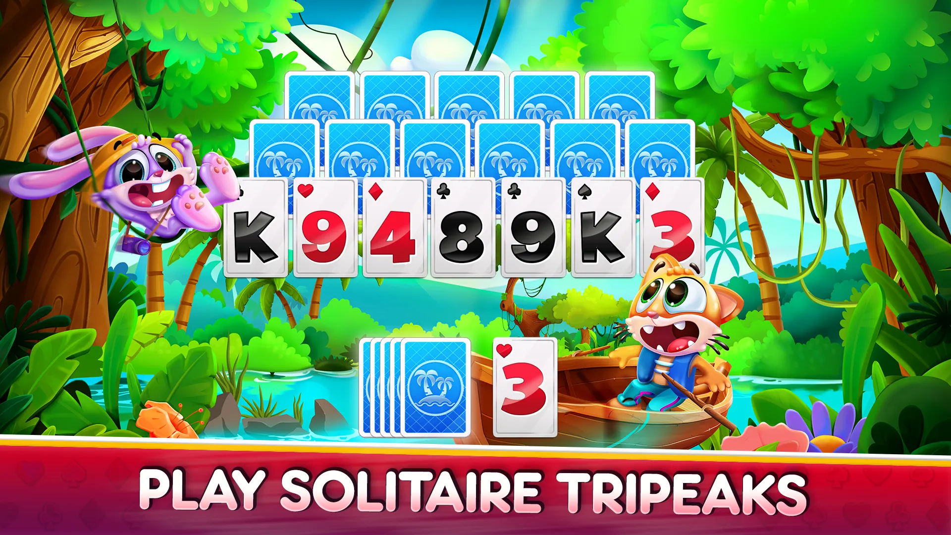 Solitaire TriPeaks Save Animal | Indus Appstore | Screenshot