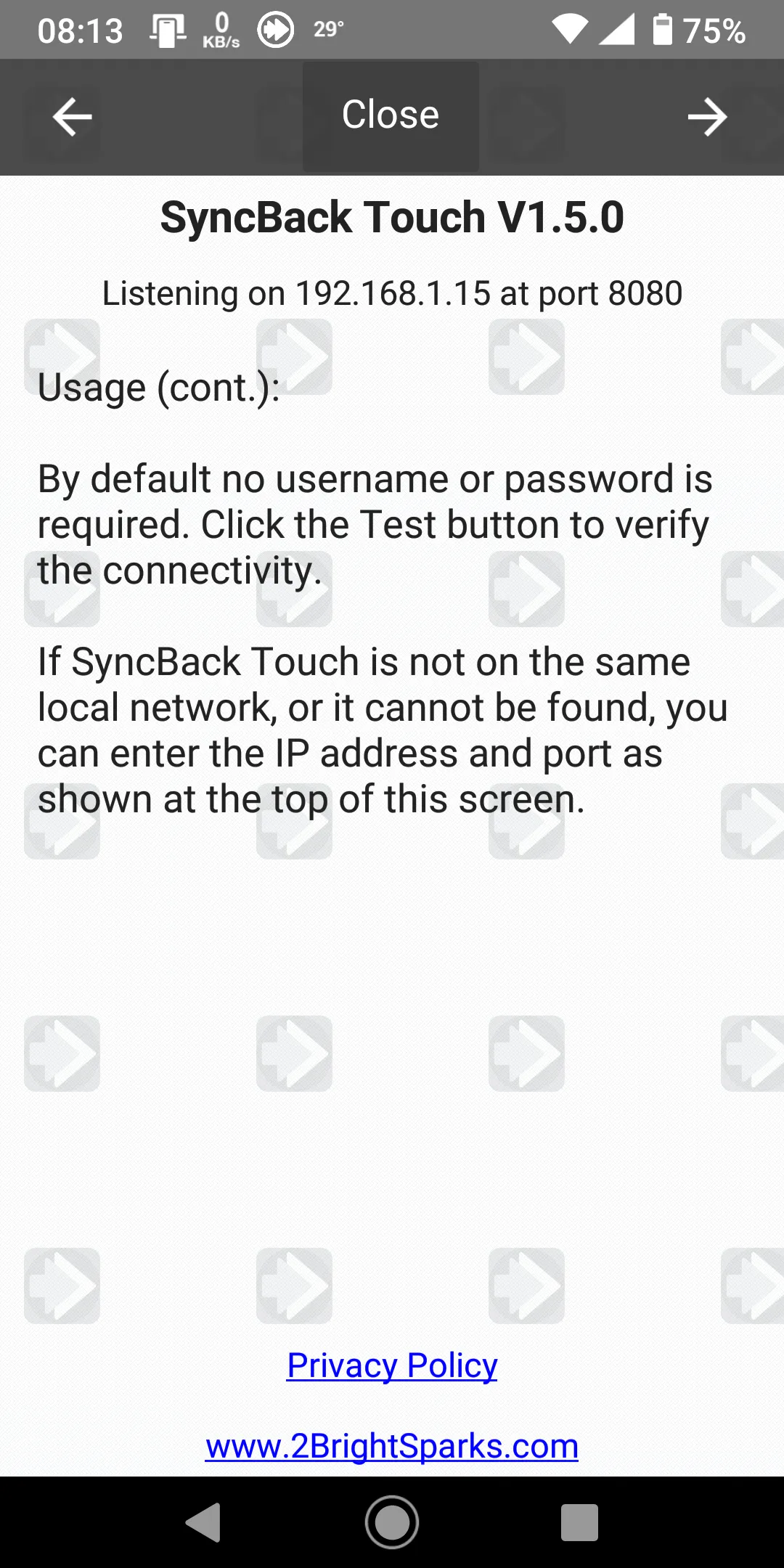 SyncBack Touch | Indus Appstore | Screenshot