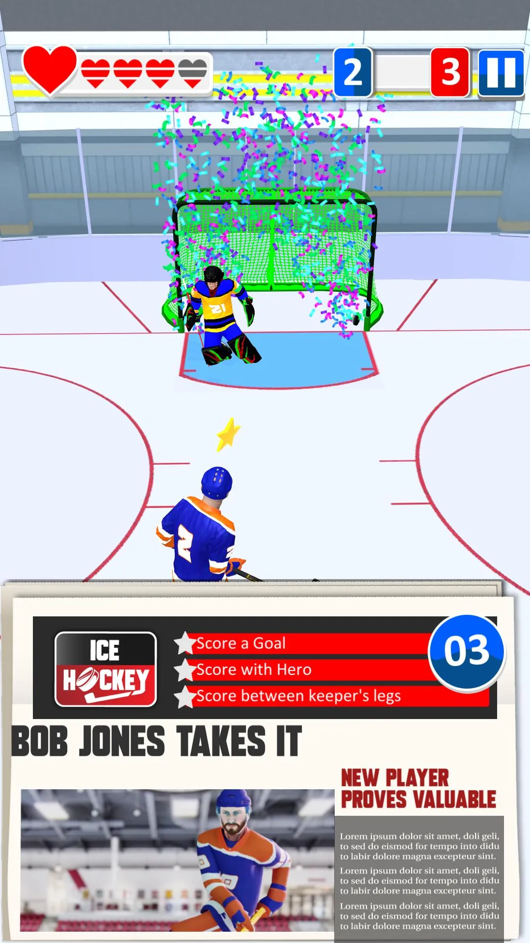 Ice Hockey 3D | Indus Appstore | Screenshot