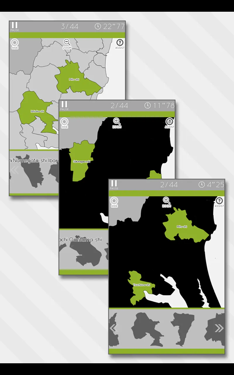 E. Learning Ibaraki Map Puzzle | Indus Appstore | Screenshot