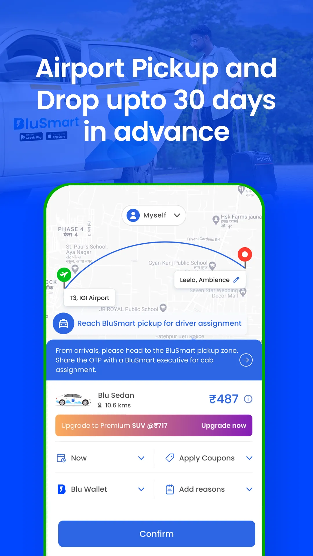 BluSmart: Safe Electric Cabs | Indus Appstore | Screenshot