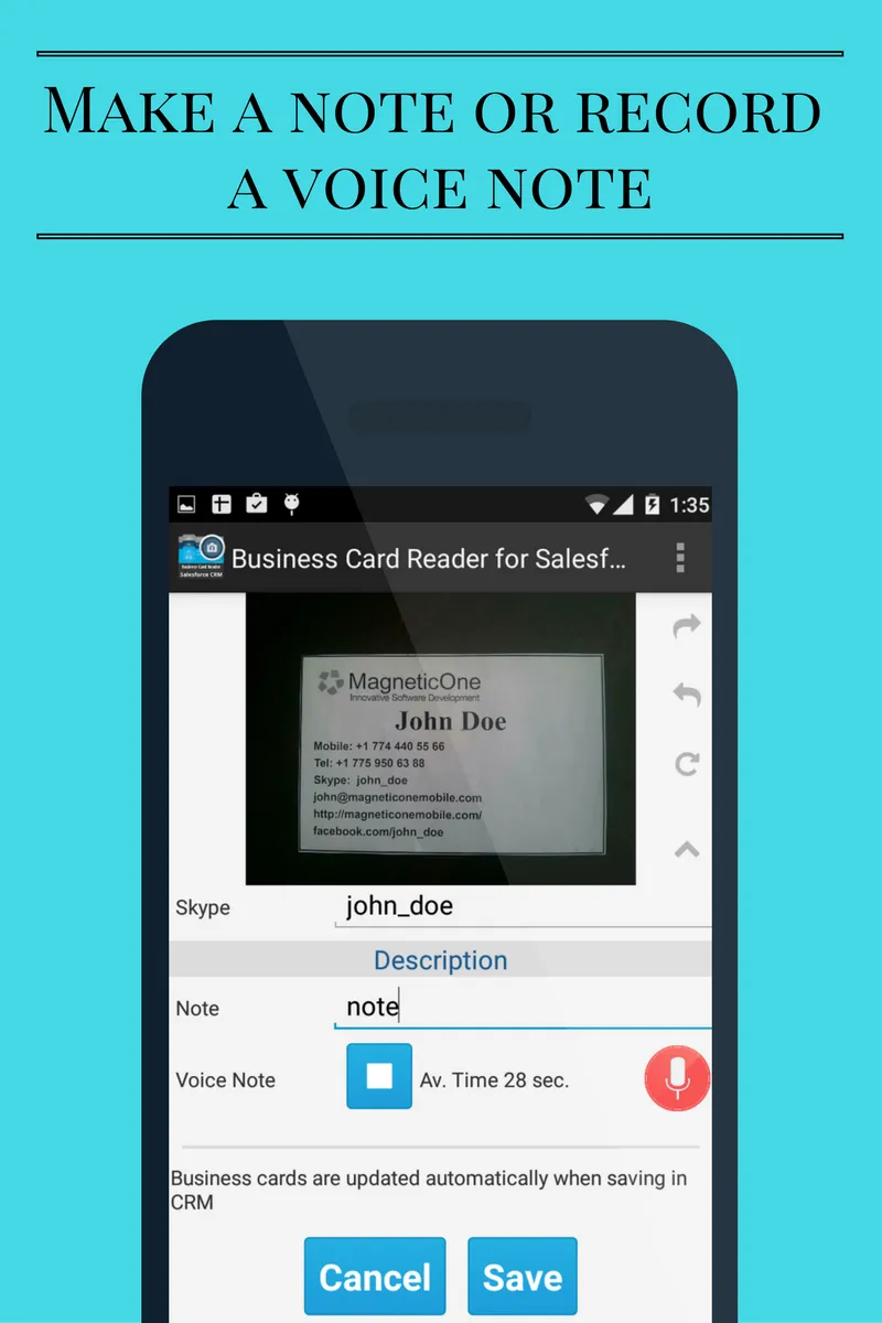 Salesforce Business Card Scann | Indus Appstore | Screenshot