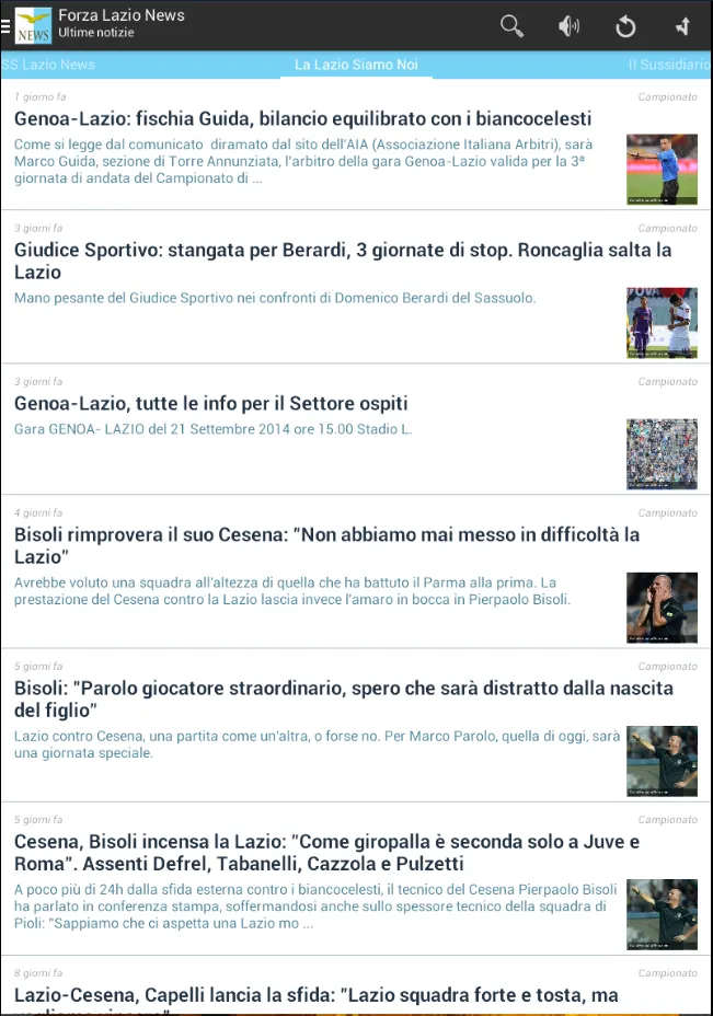 Forza Lazio News | Indus Appstore | Screenshot