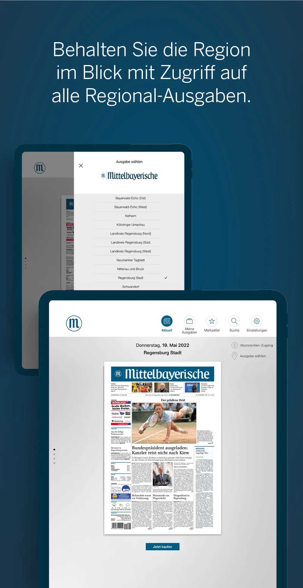 Mittelbayerische ePaper | Indus Appstore | Screenshot